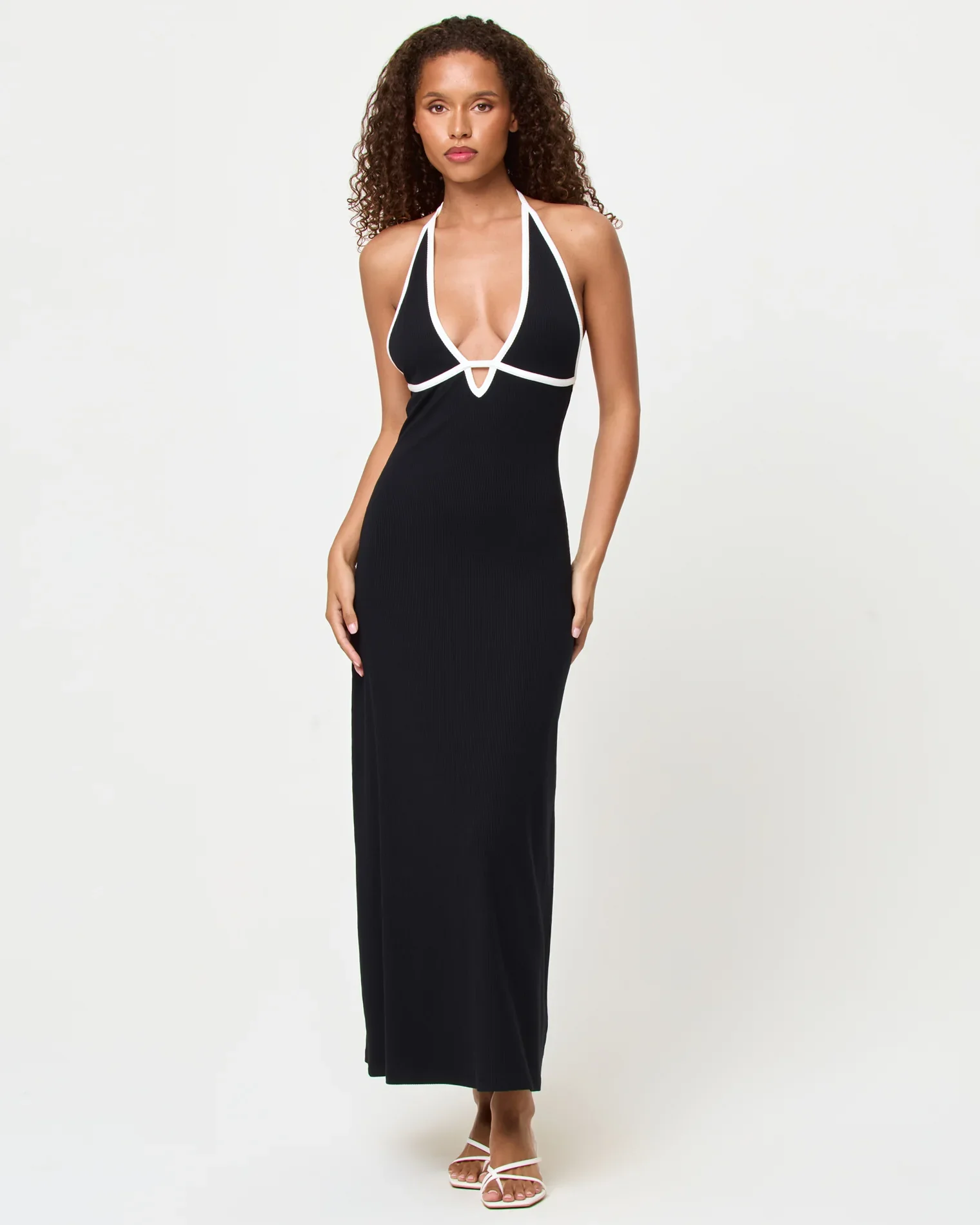 L Space Shea Maxi Dress - Black/Cream