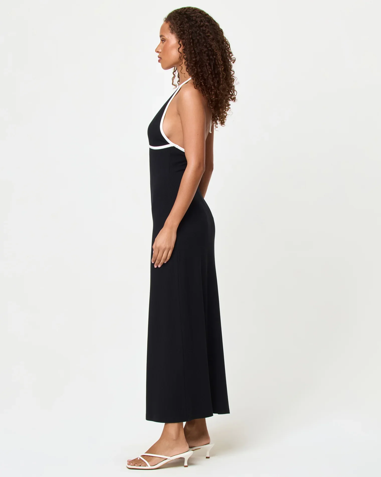 L Space Shea Maxi Dress - Black/Cream - Image 3