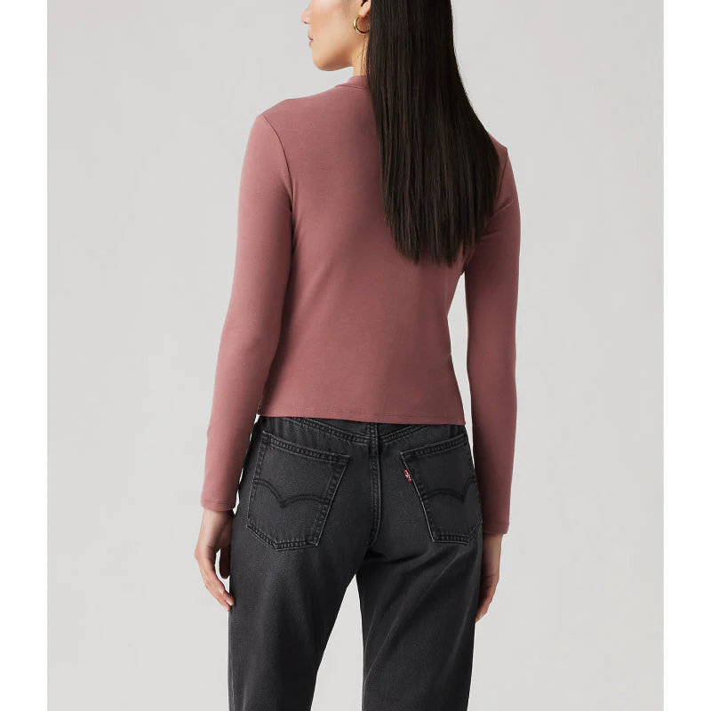 Levi's Effortless Long Sleeve Top - PLUM PERFECT - Image 2
