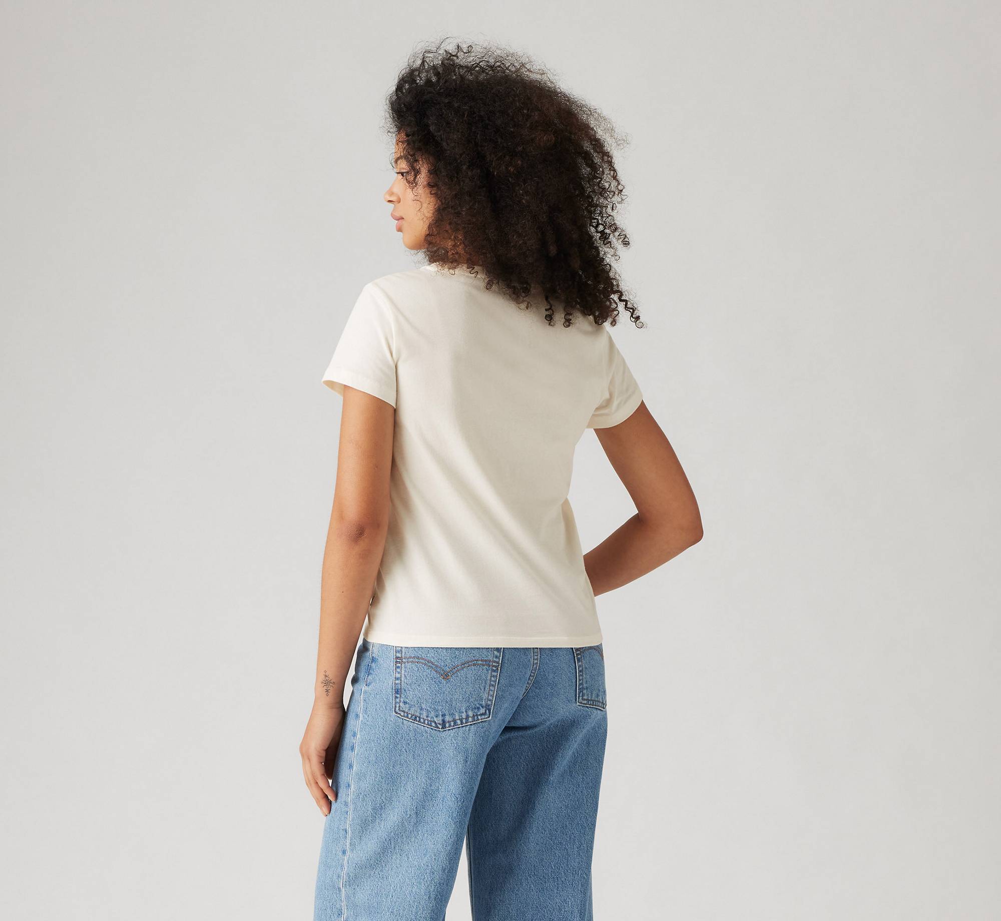 Levi's Perfect T-shirt - EGRET WHITE - Image 3