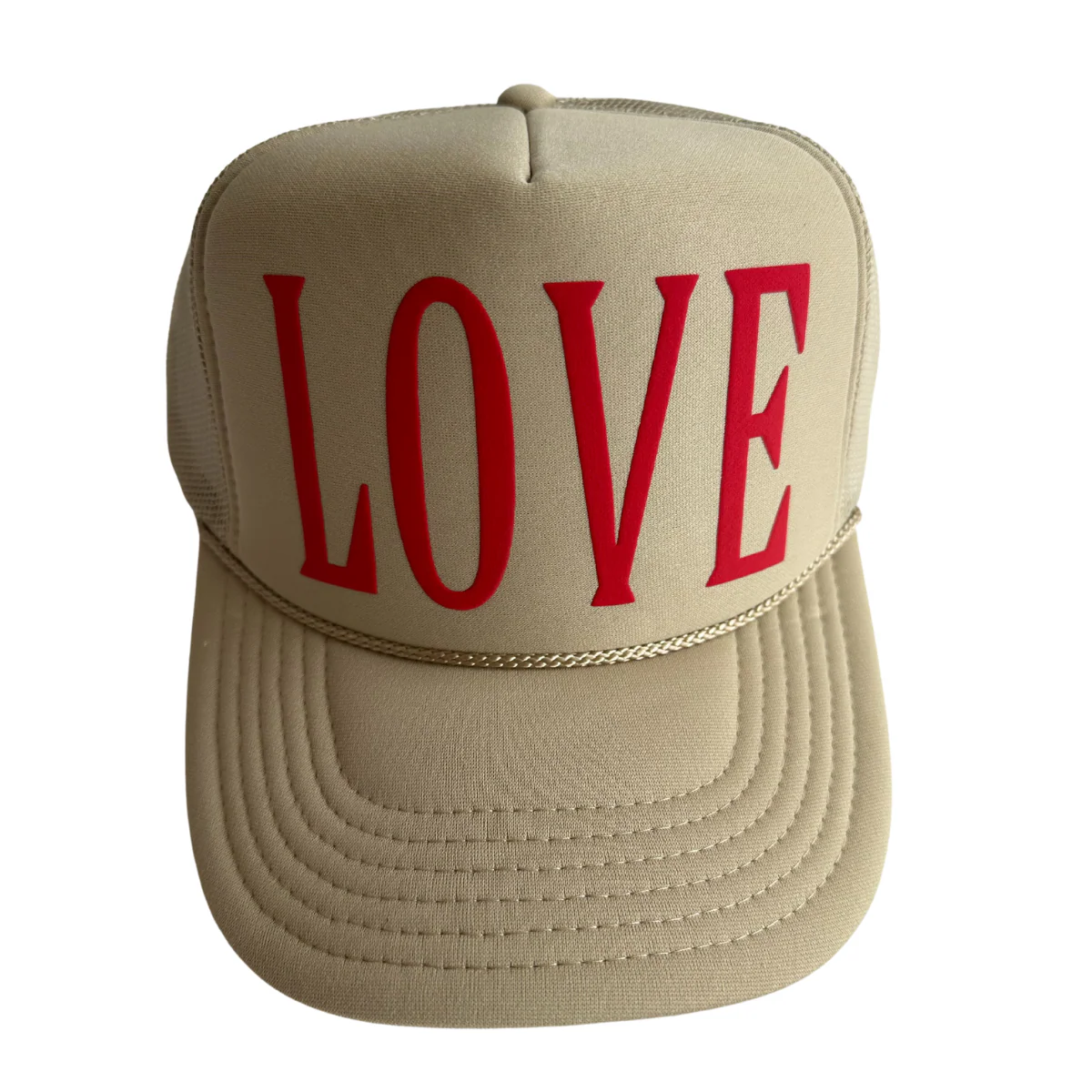 Local Beach Love Days Trucker Hat - KHAKI