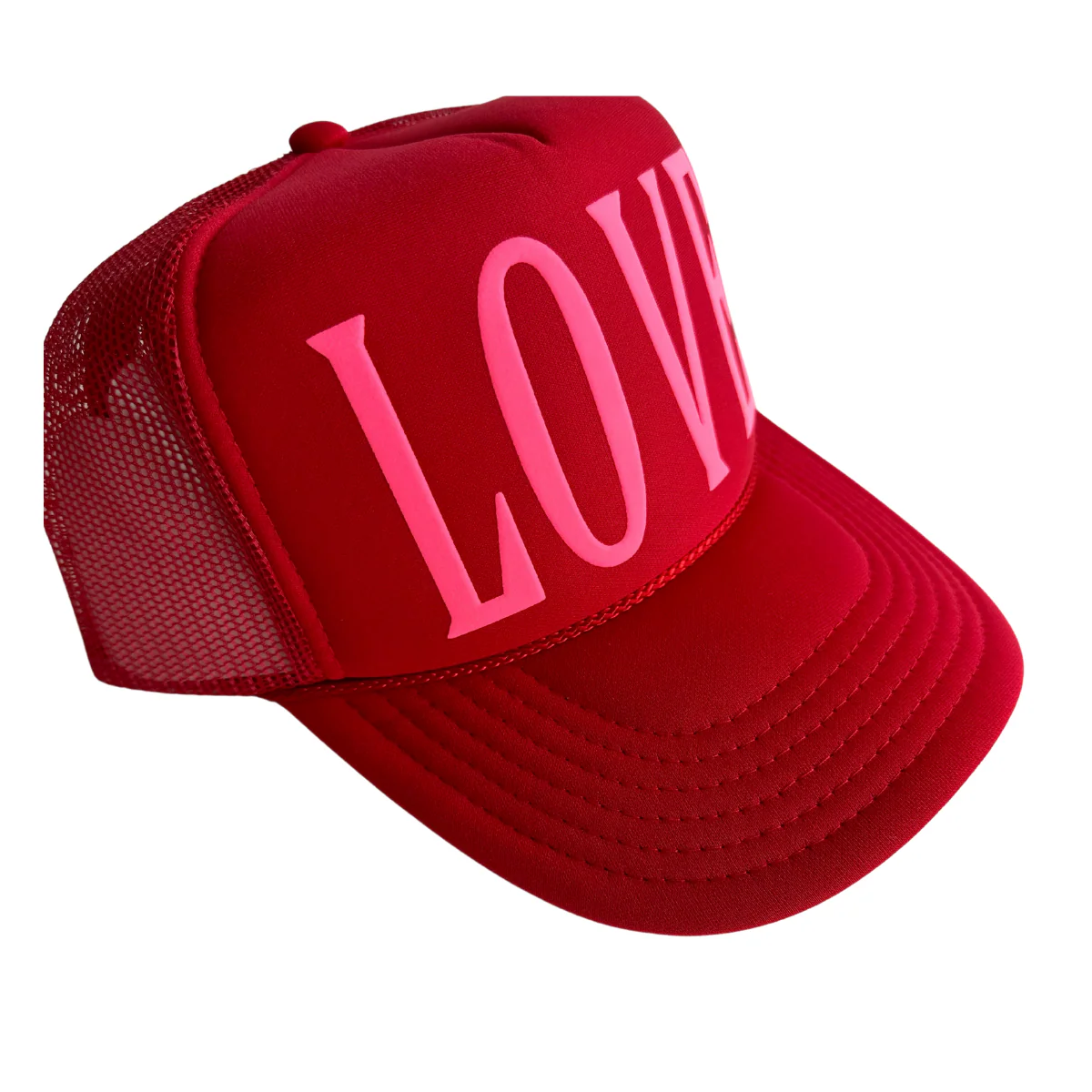 Local Beach Love Days Trucker Hat - RED - Image 2
