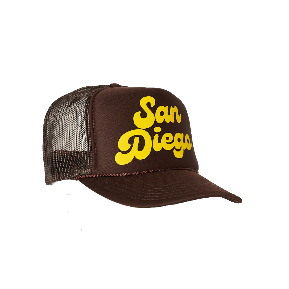 Local Beach San Diego Trucker Hat - Brown - Image 2