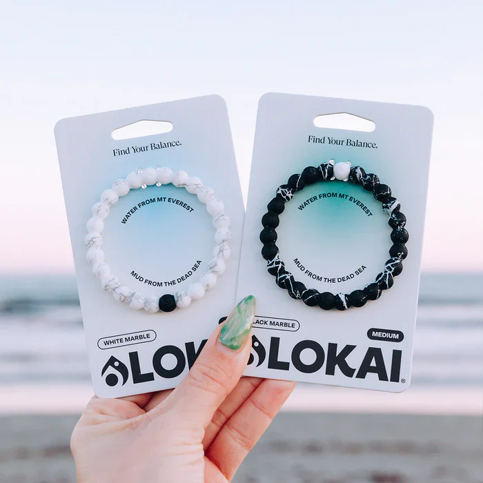 Lokai Marble Bracelet - White Marble - Image 2