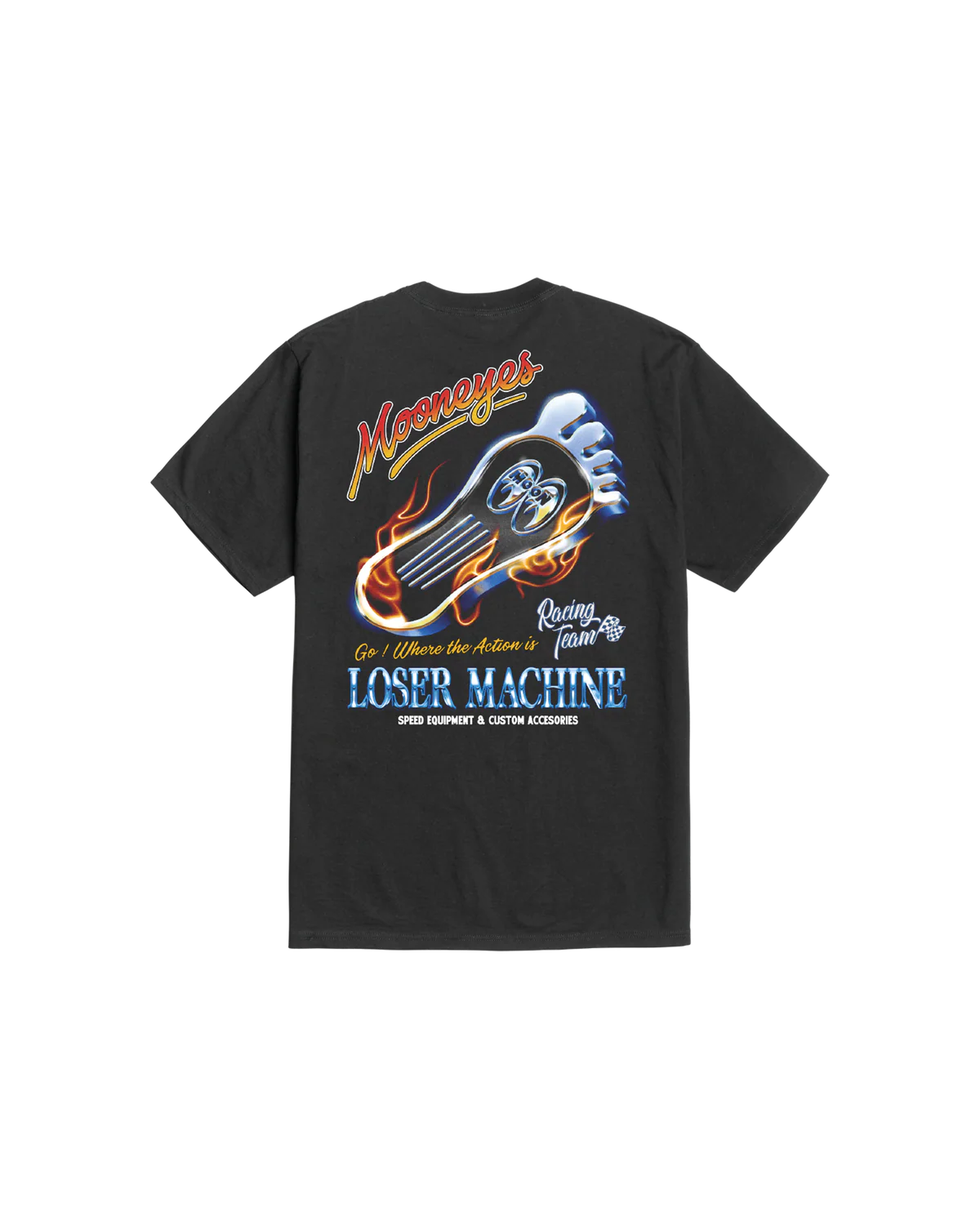 Loser Machine Red Hot Stock T-Shirt - Black