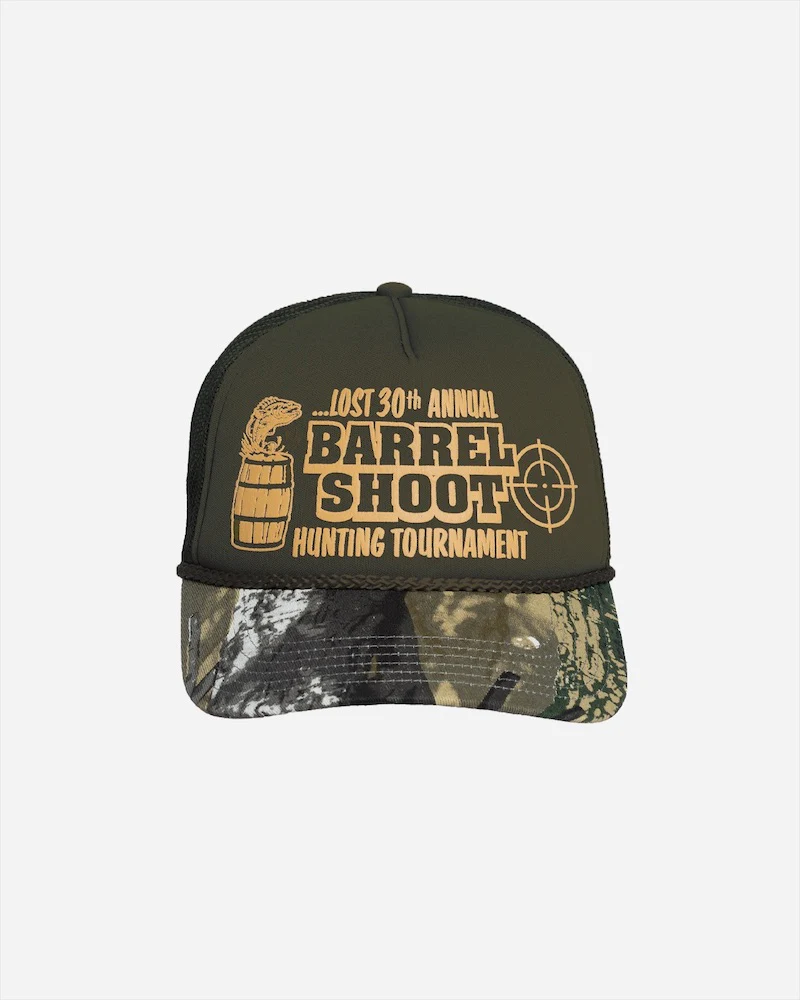 Lost ENTERPRISES Barrel Shoot Trucker Hat - CAMO