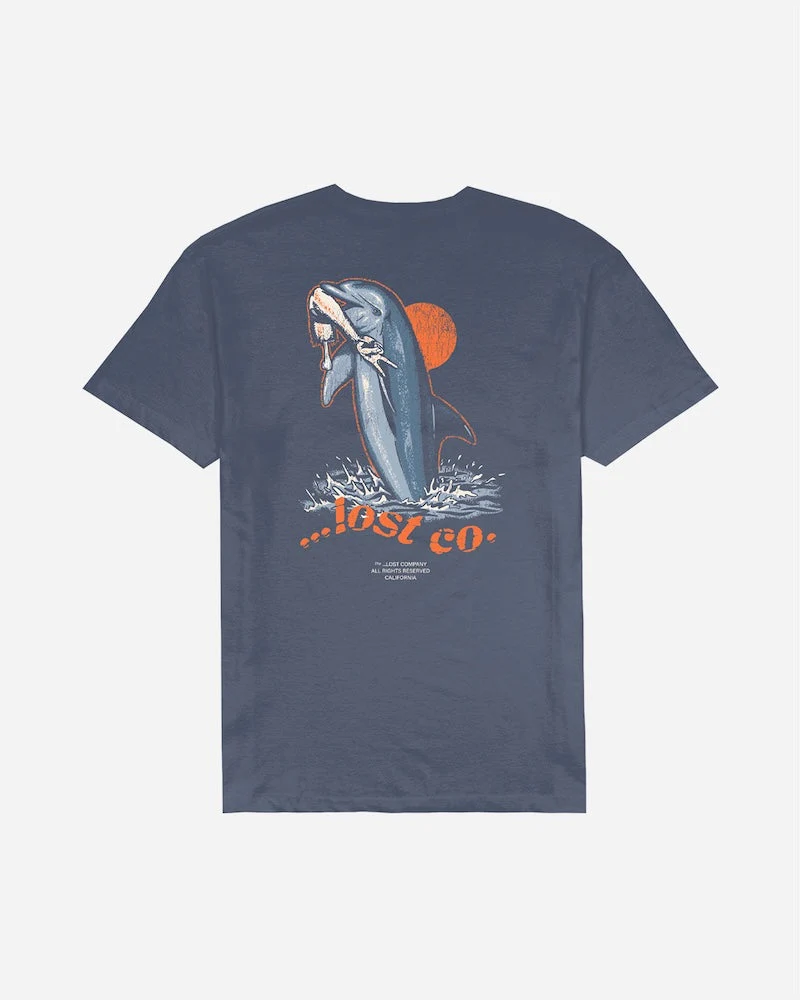 Lost Flippin Vintage Dye Tee - Faded Indigo