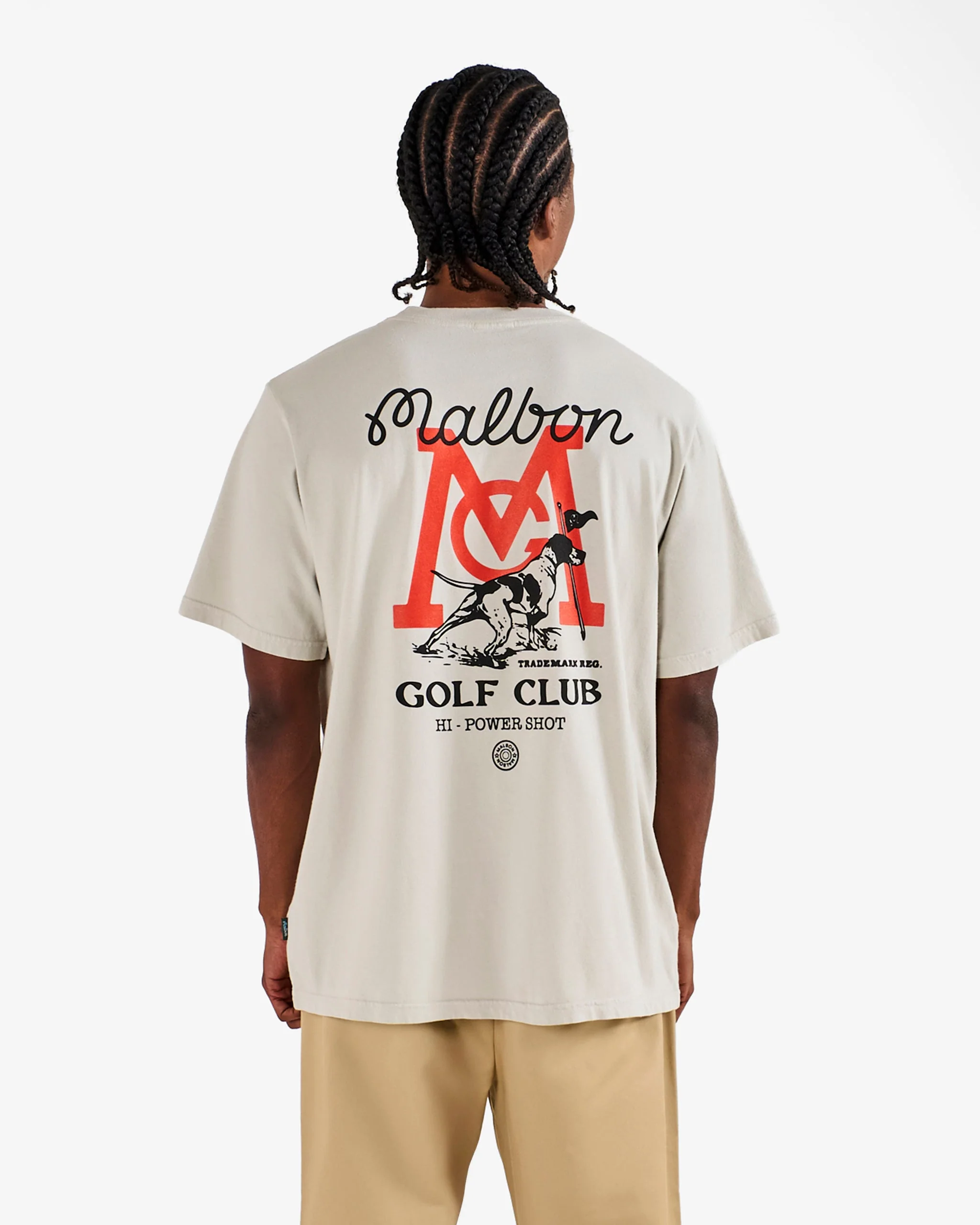 Malbon Bermuda Hi-Power Shot Tee - Ivory - Image 4