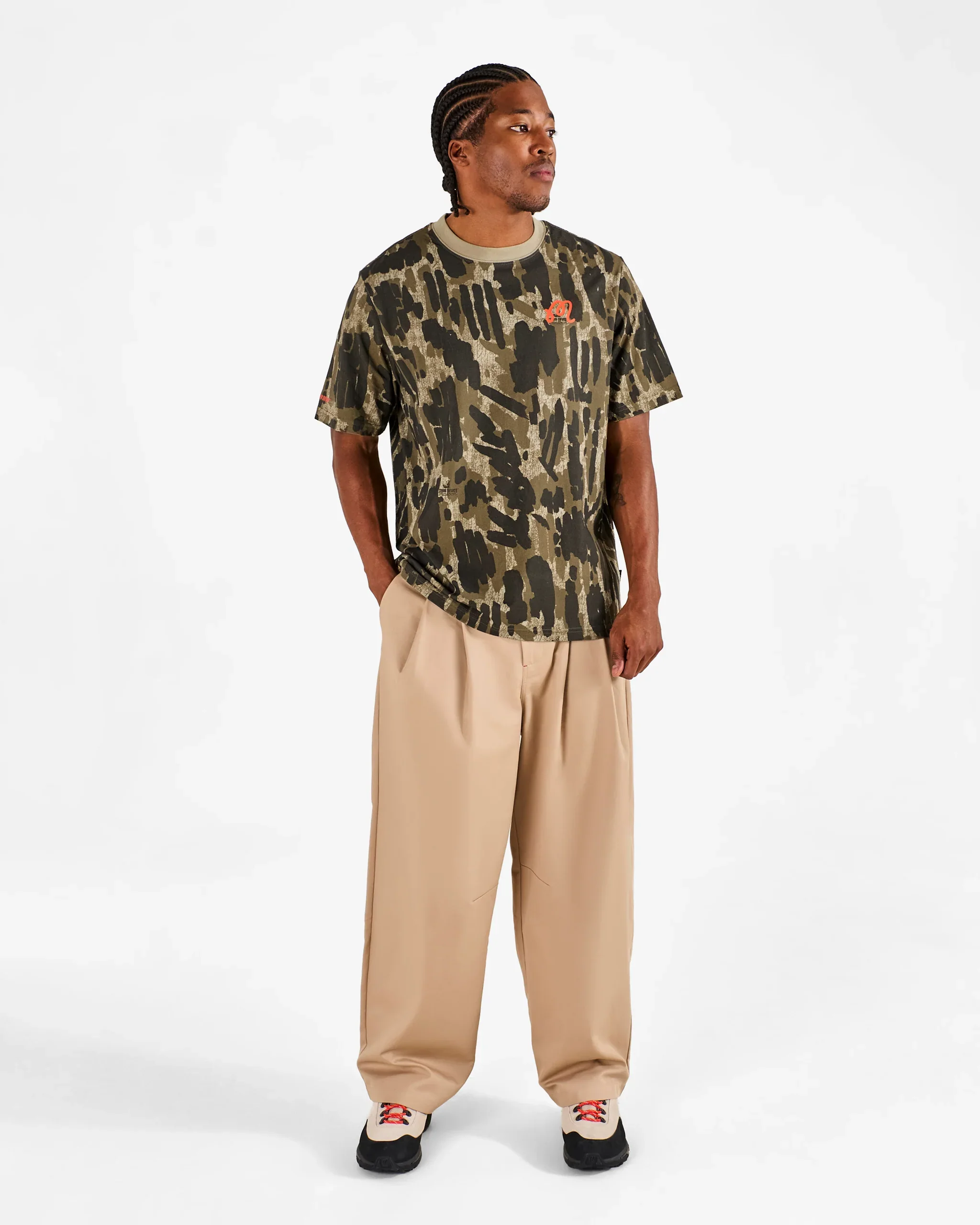 Malbon Bermuda Tee Tour Divot Camo - Bark Camo - Image 3
