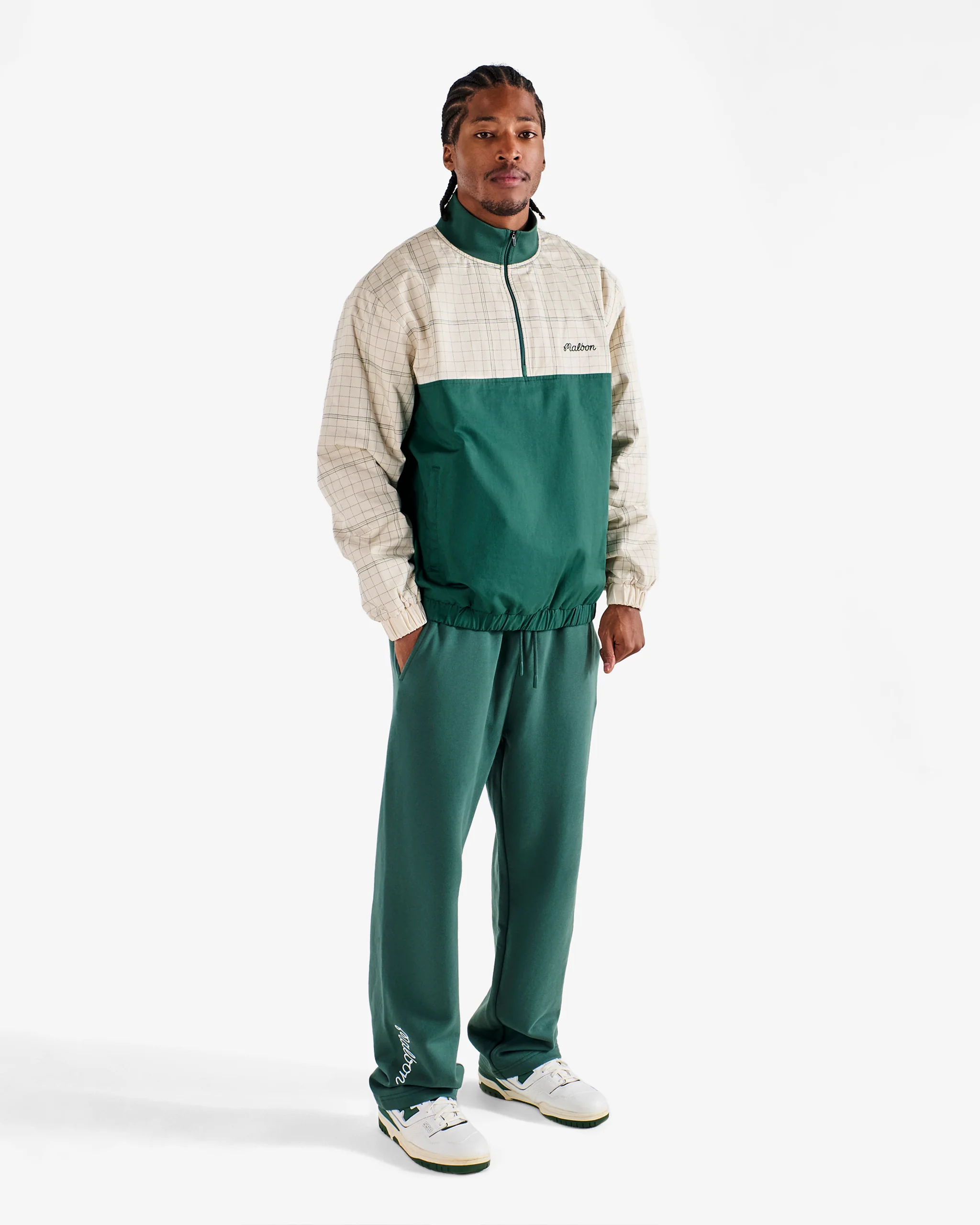 Malbon Bon Script Sweatpant - Hunter Green - Image 3