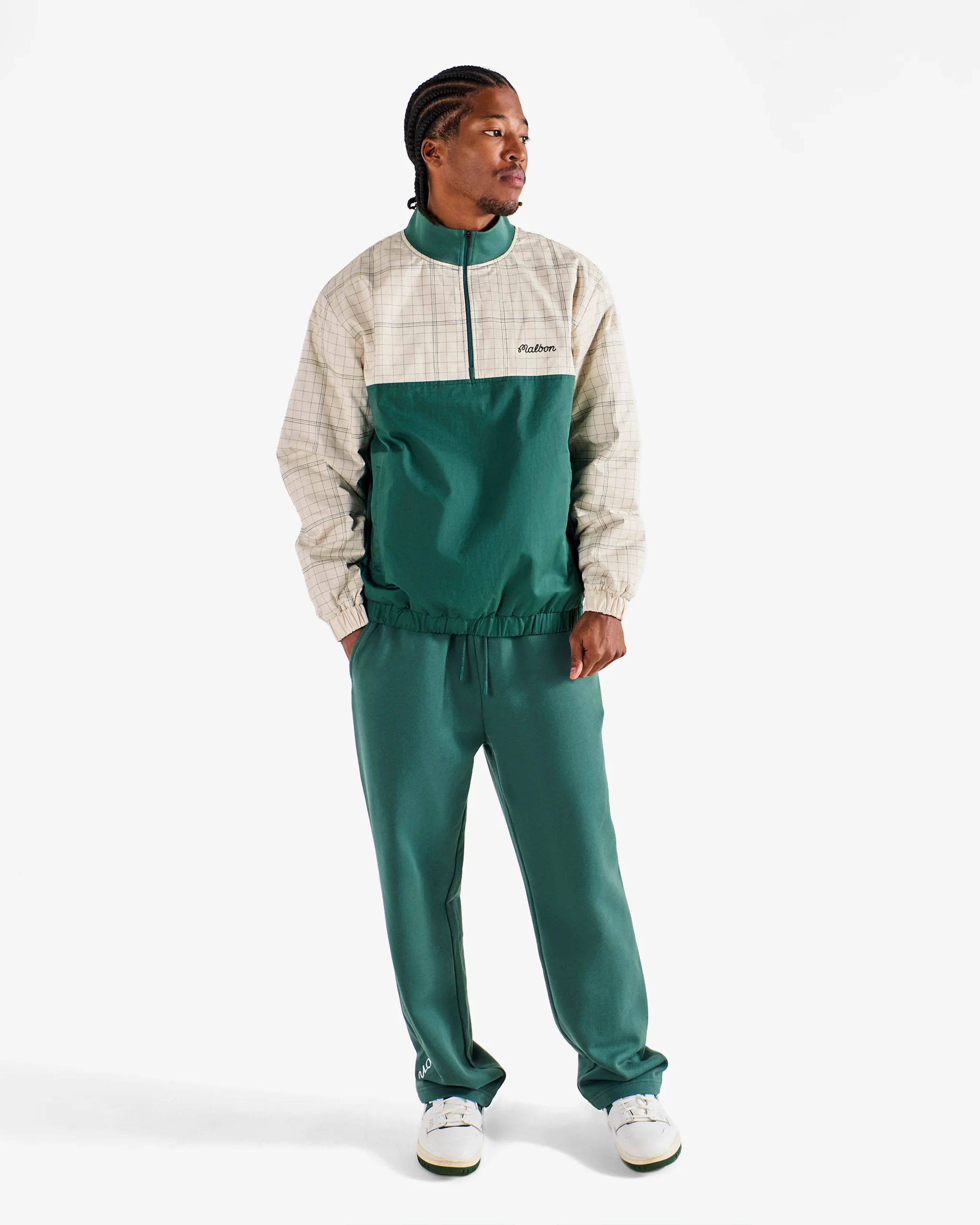 Malbon Bon Script Sweatpant - Hunter Green - Image 4