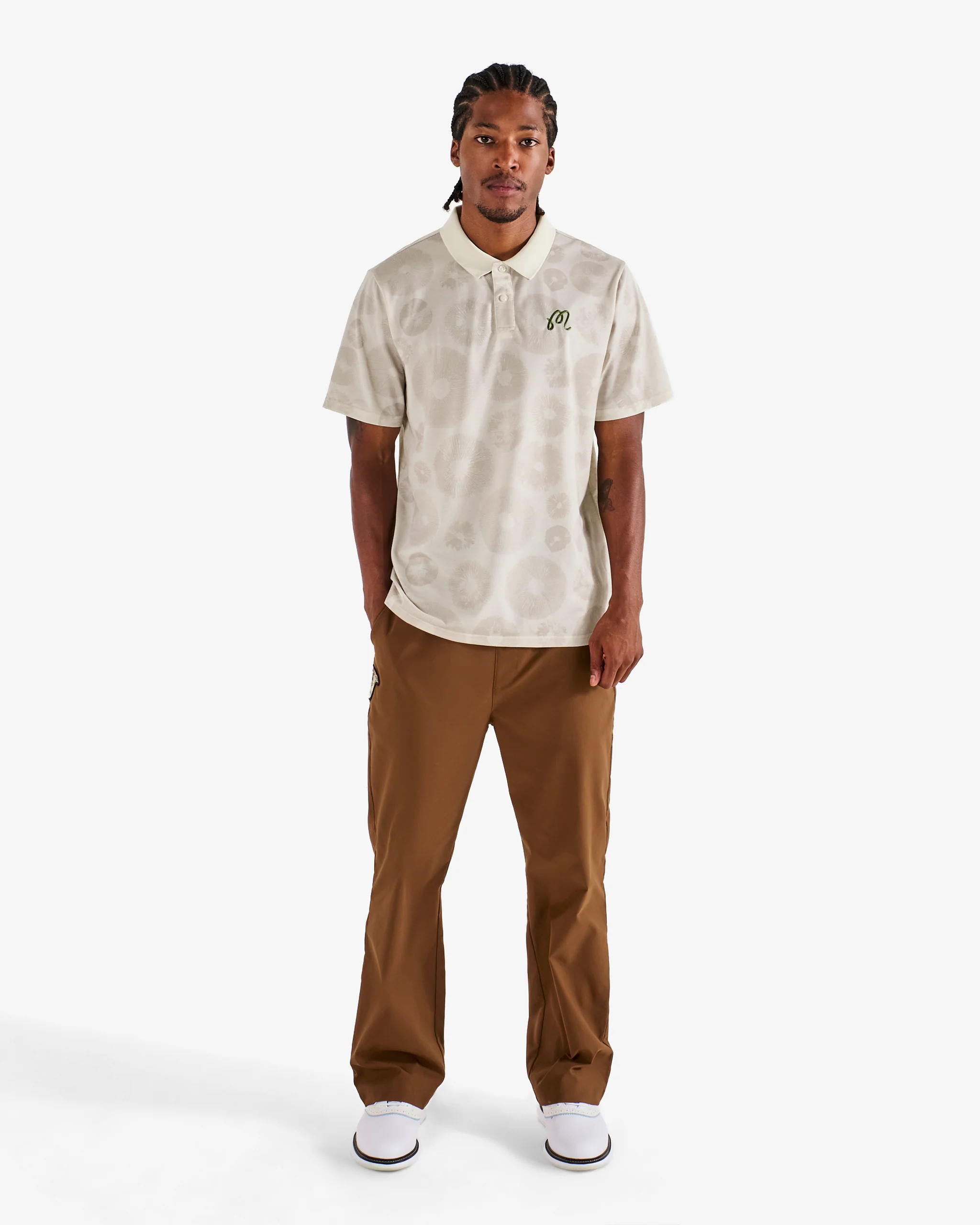 Malbon Fairway Foraging Polo - Ivory - Image 2