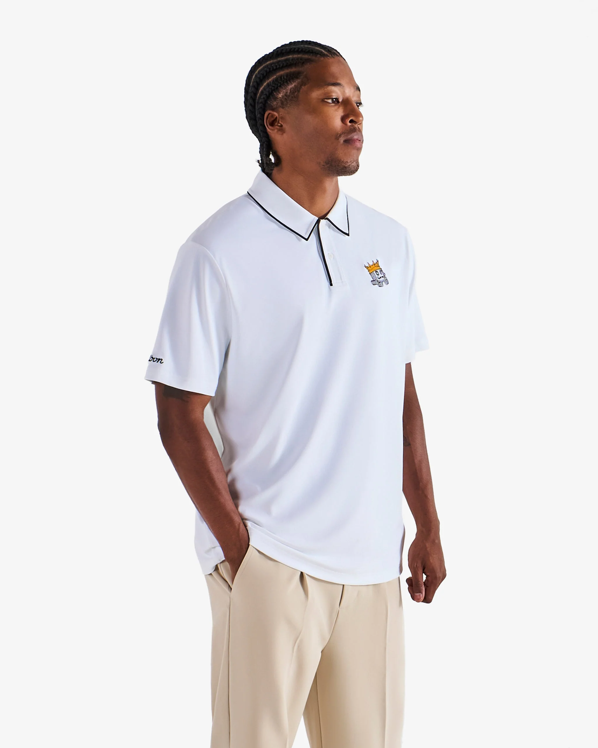 Malbon Fairway Monarch Polo - White - Image 2