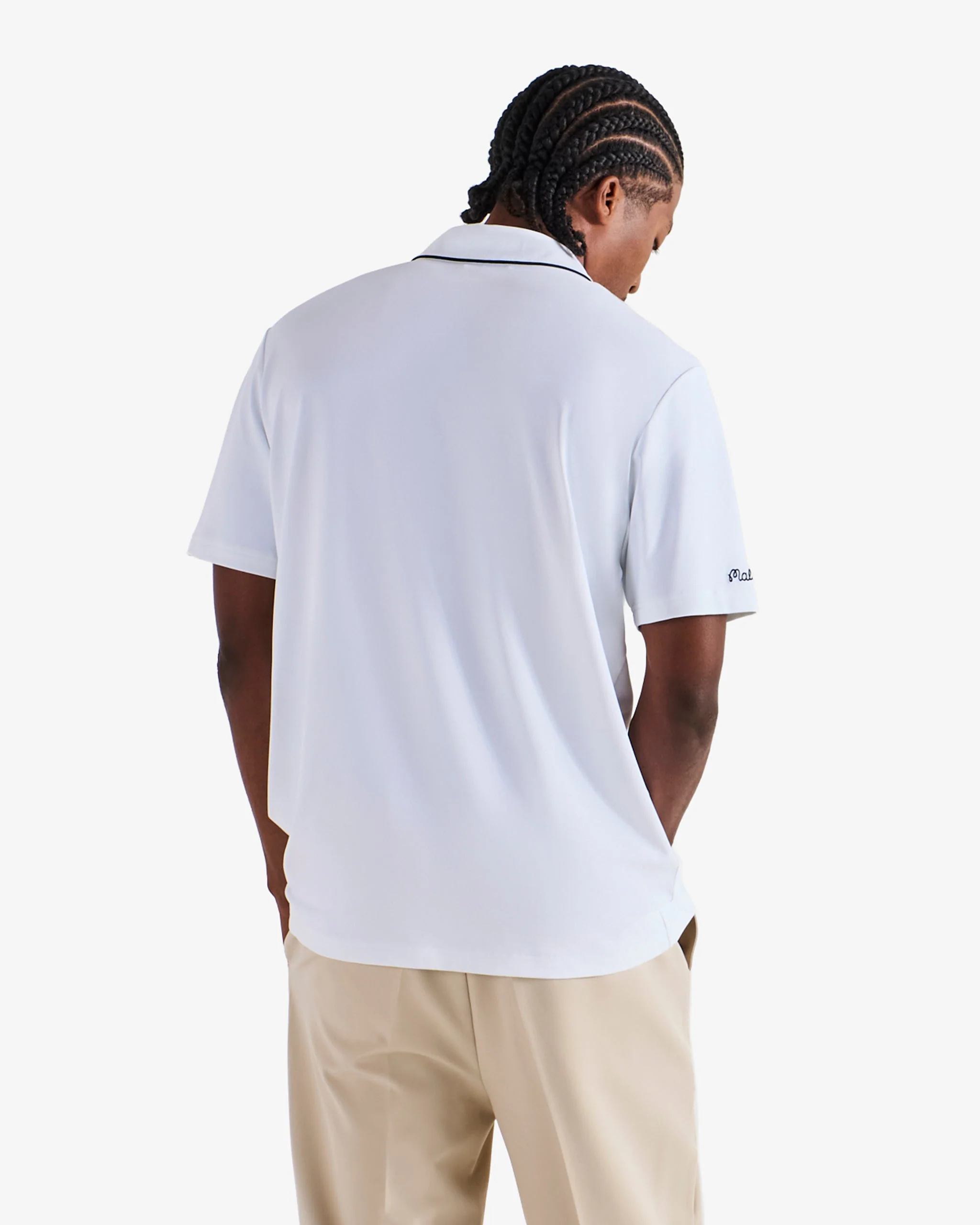 Malbon Fairway Monarch Polo - White - Image 3