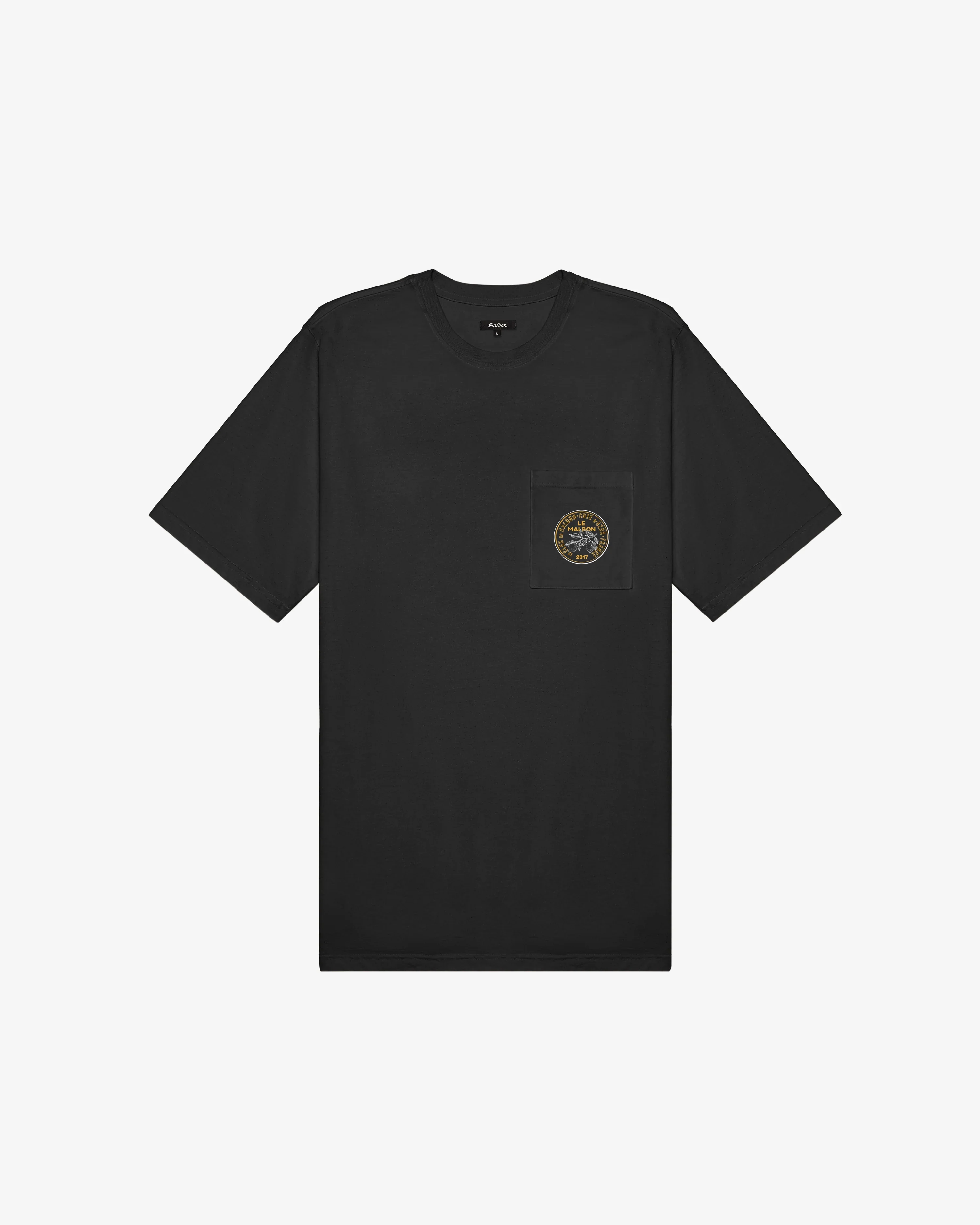 Malbon Citron Pocket T-Shirt - Black - Image 2