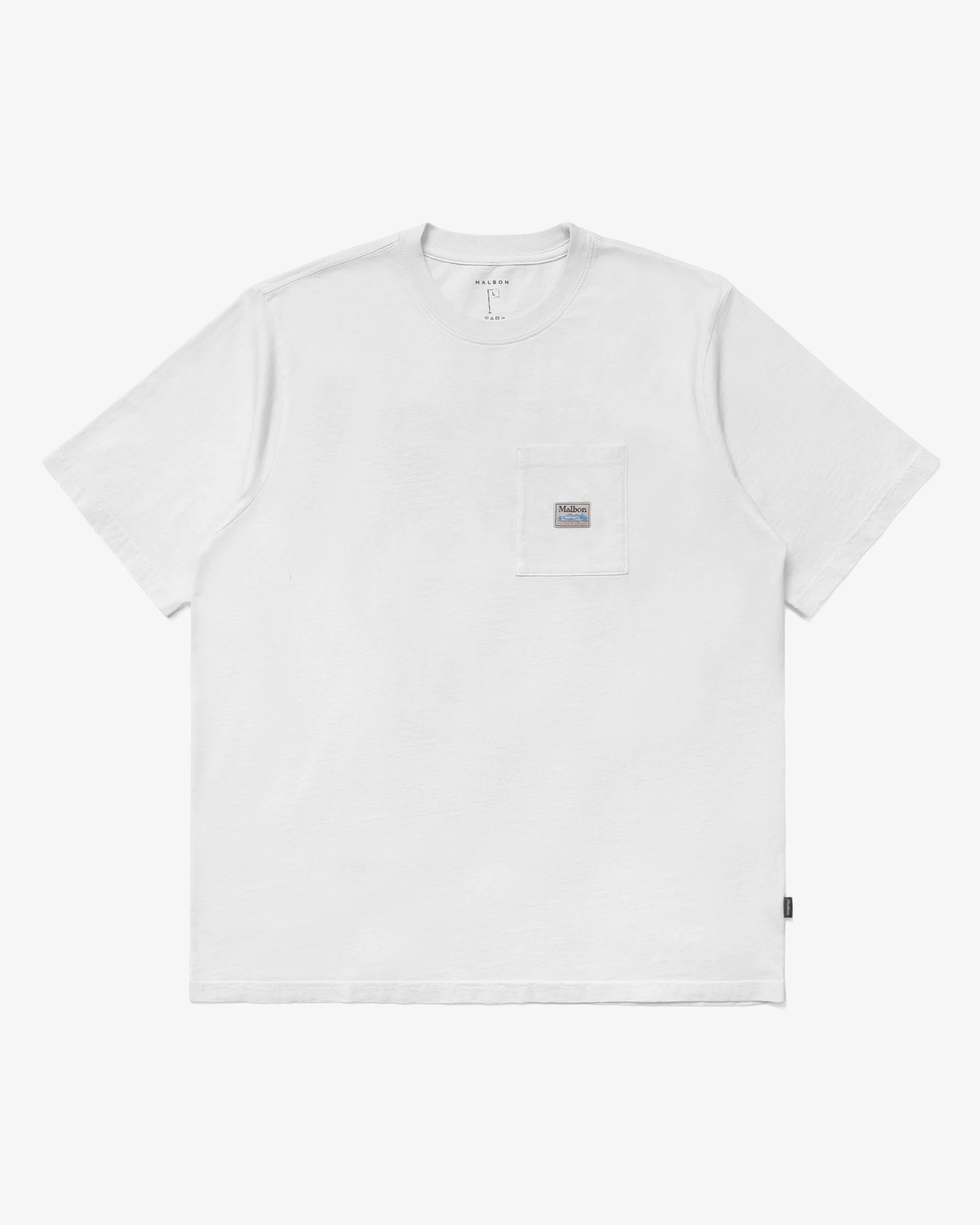 Malbon Fishing Buckets Pocket T-Shirt - White - Image 2