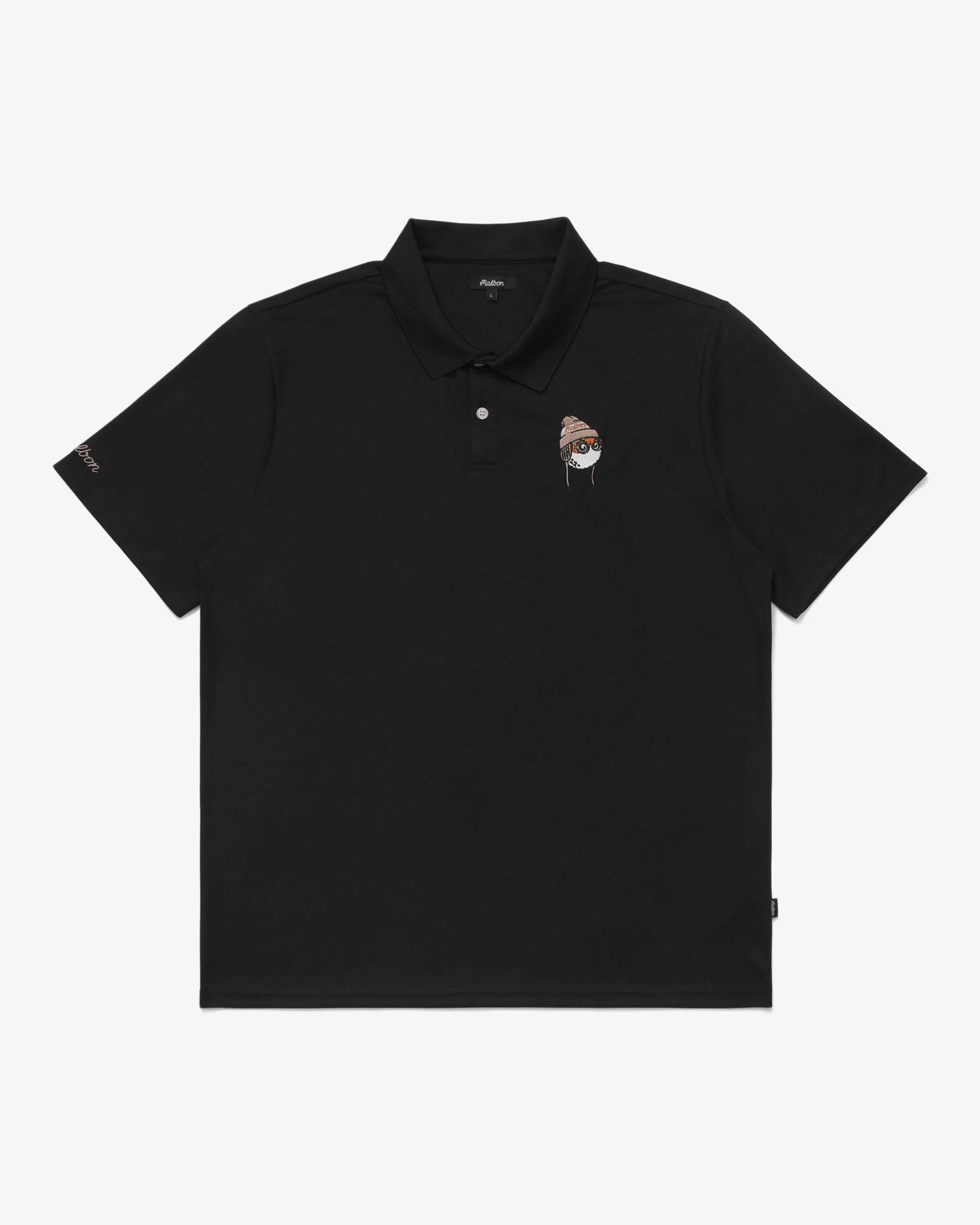 Malbon Glacier Buckets Performance Pique Polo - Black