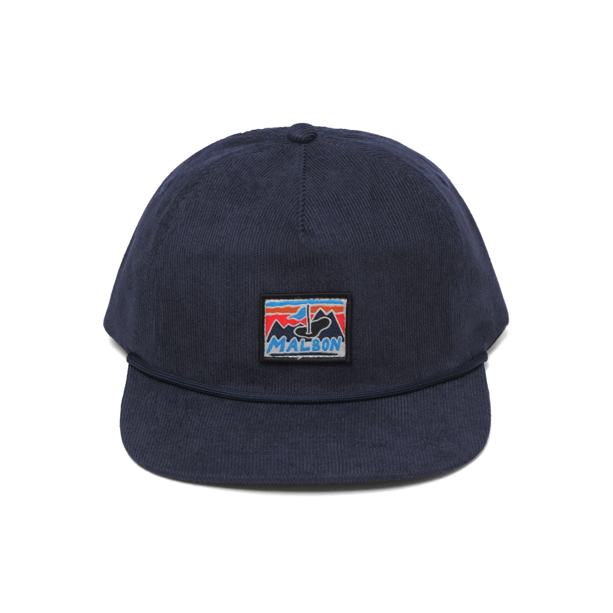 Malbon Glacier Corduroy Rope Hat - Navy - Image 2