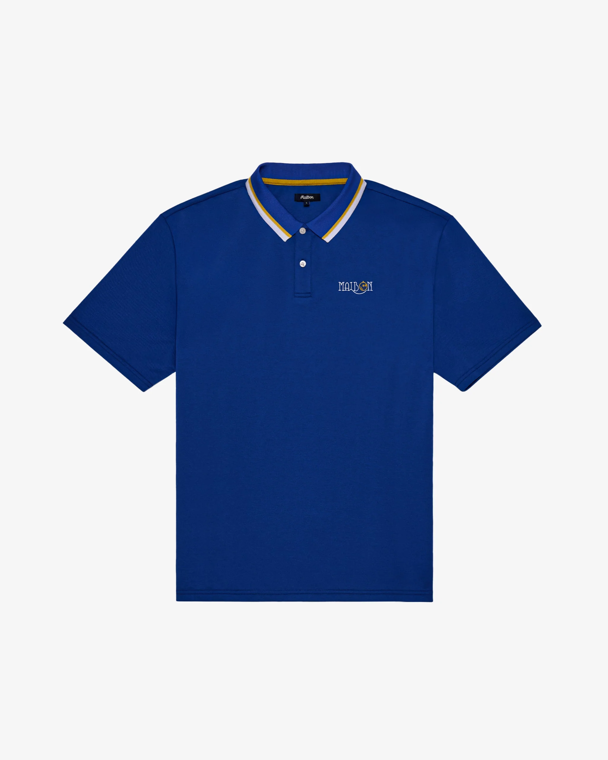 Malbon Grasse Pique Polo - Blue