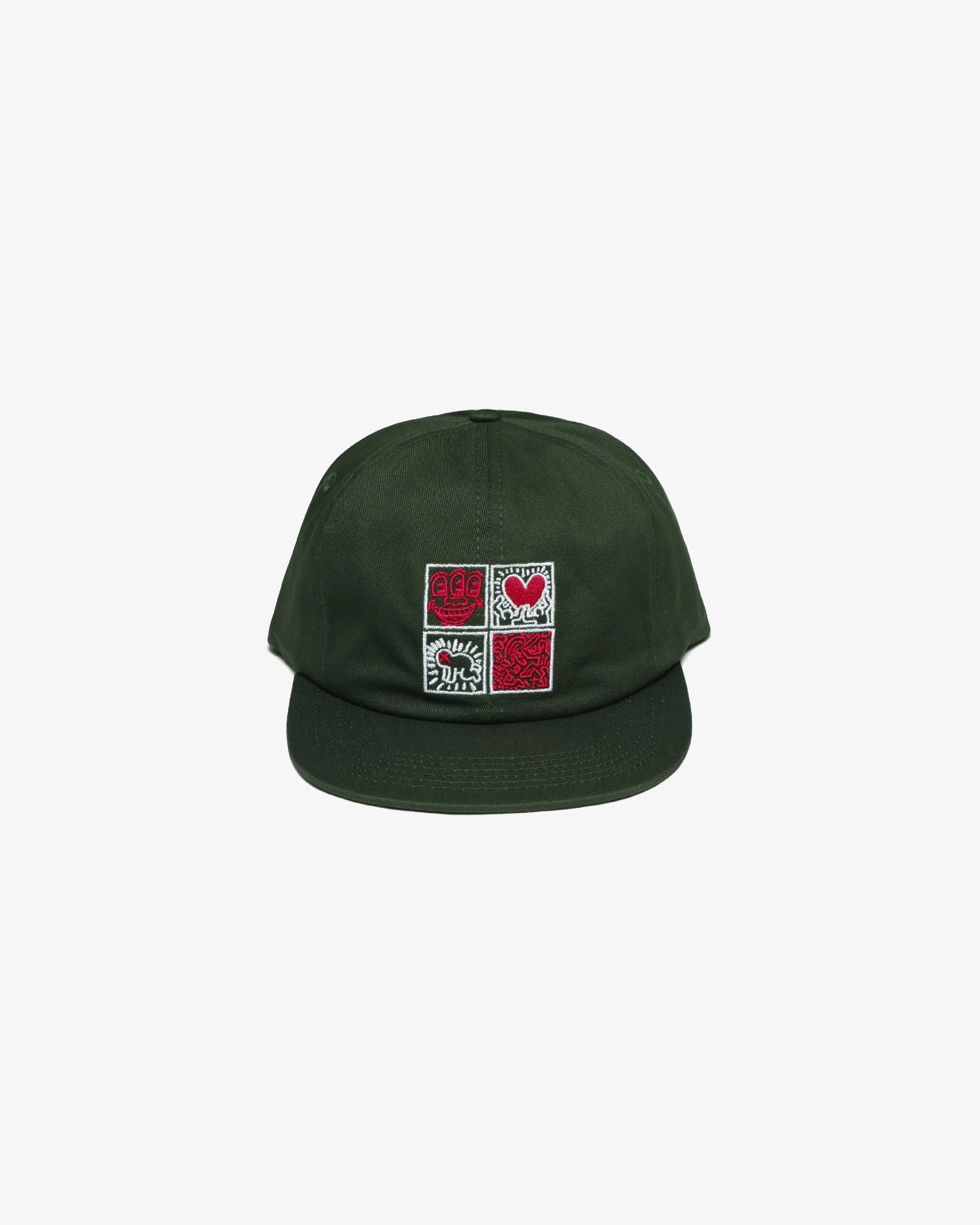 Malbon X Keith Haring Painters Cap - Green