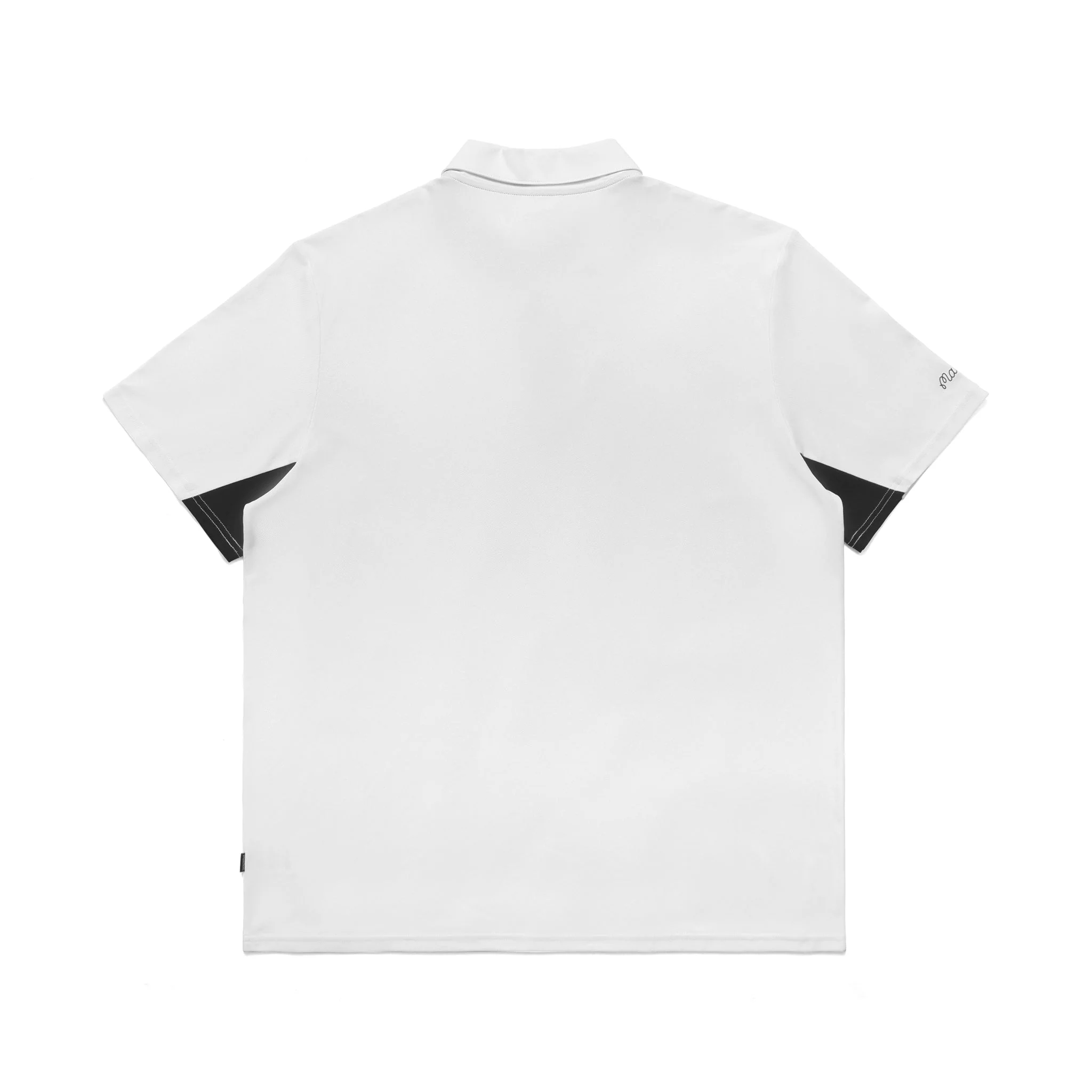 Malbon Performance Pique Polo - White Black - Image 2
