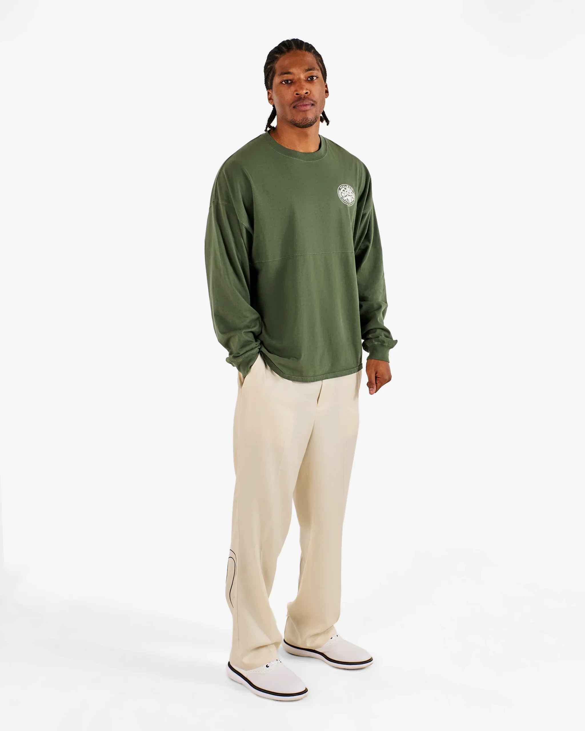 Malbon Horizon Tee - Olivine - Image 2