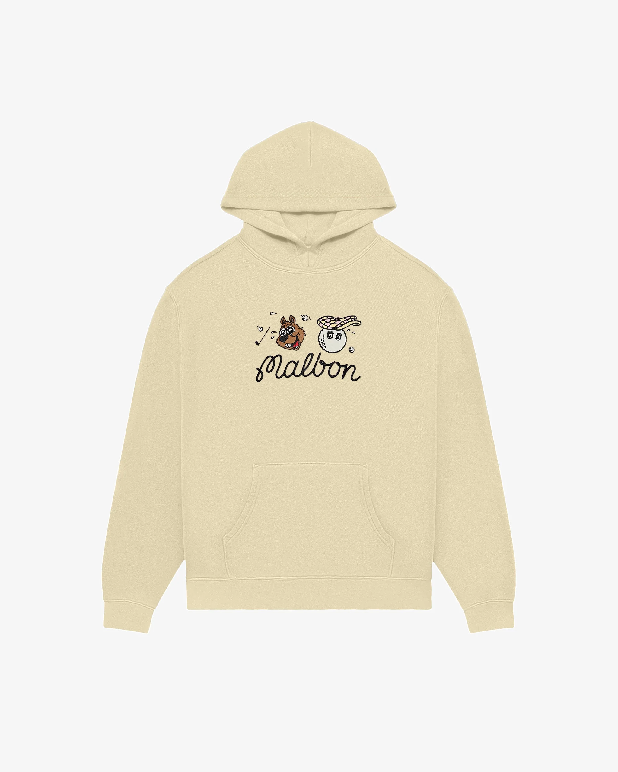 Malbon Two Man Scramble Hoodie - Light Khaki