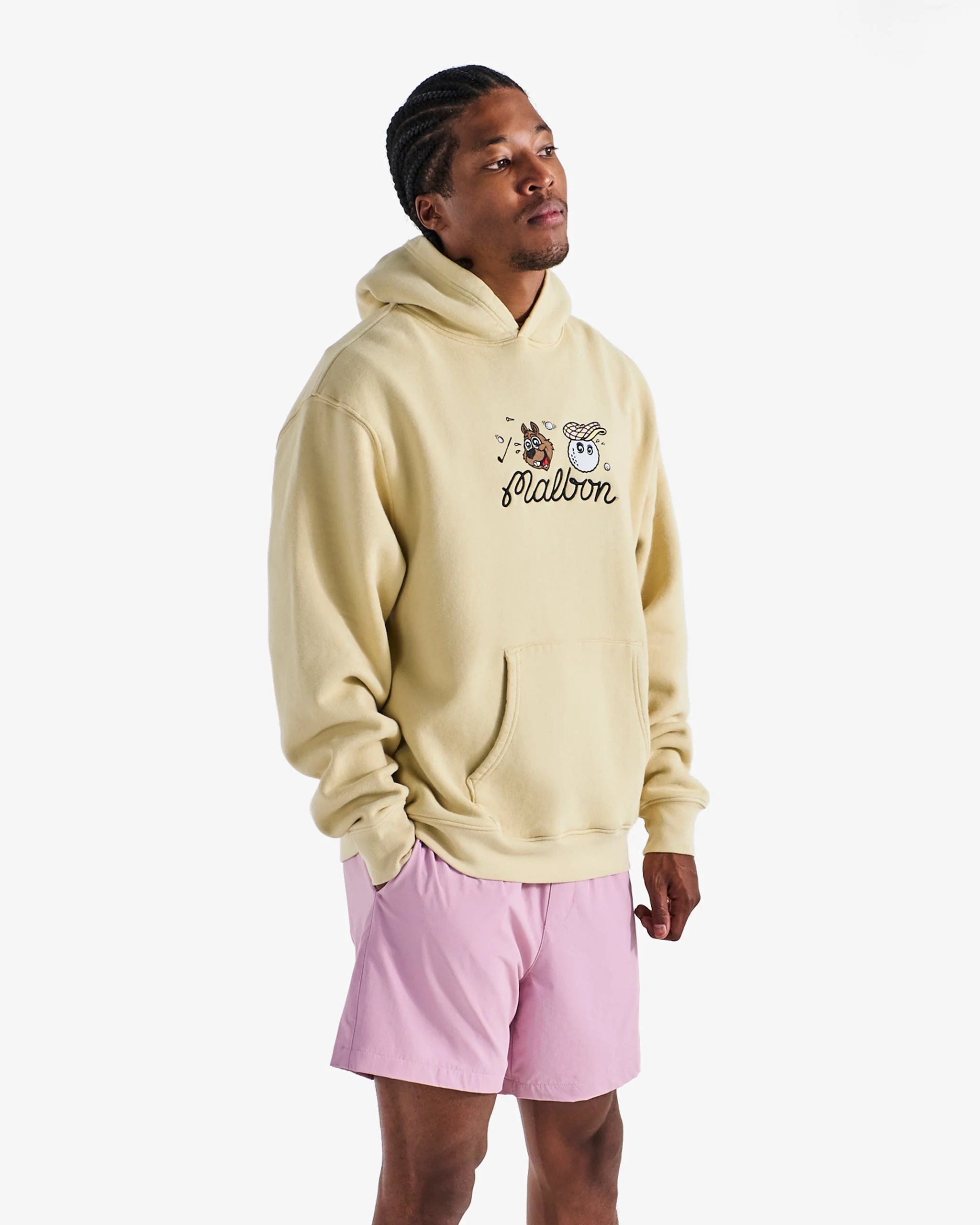 Malbon Two Man Scramble Hoodie - Light Khaki - Image 3