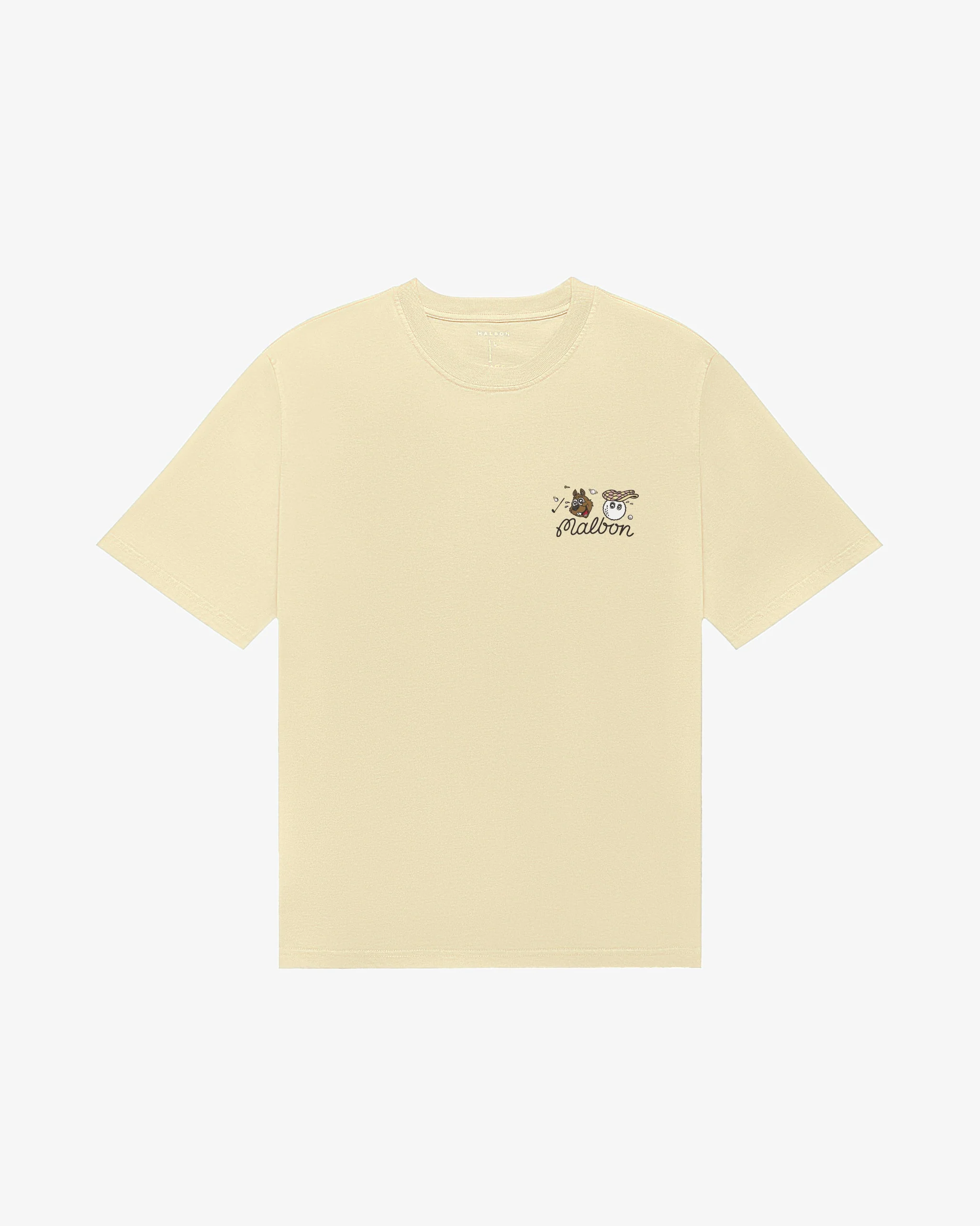 Malbon Two Man Scramble T-Shirt - Light Khaki