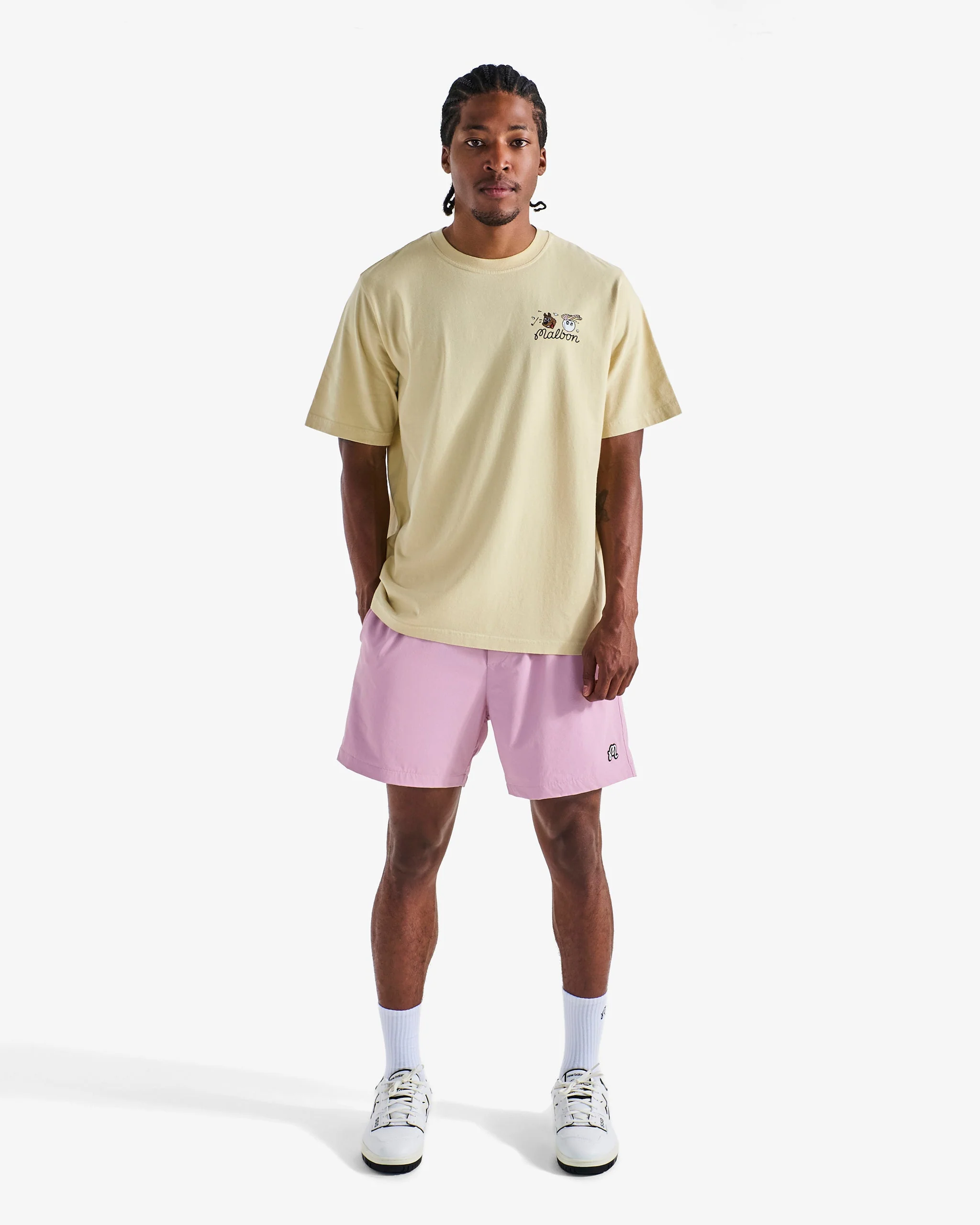 Malbon Two Man Scramble T-Shirt - Light Khaki - Image 2