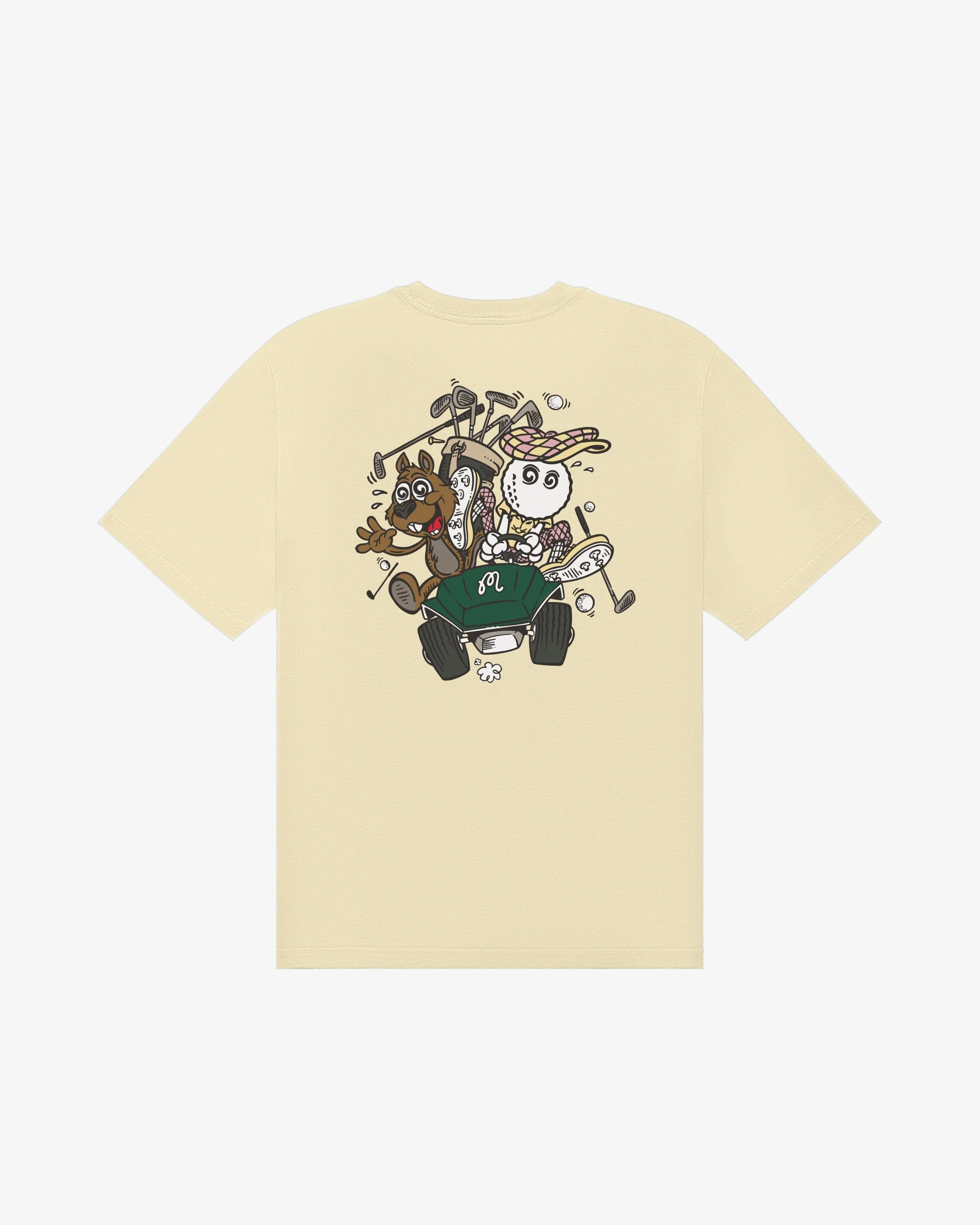 Malbon Two Man Scramble T-Shirt - Light Khaki - Image 4