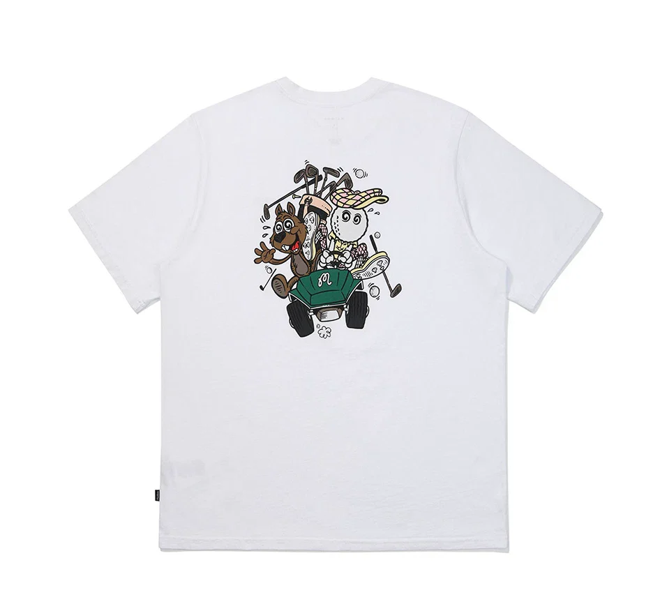 Malbon Two Man Scramble T-Shirt - White - Image 2