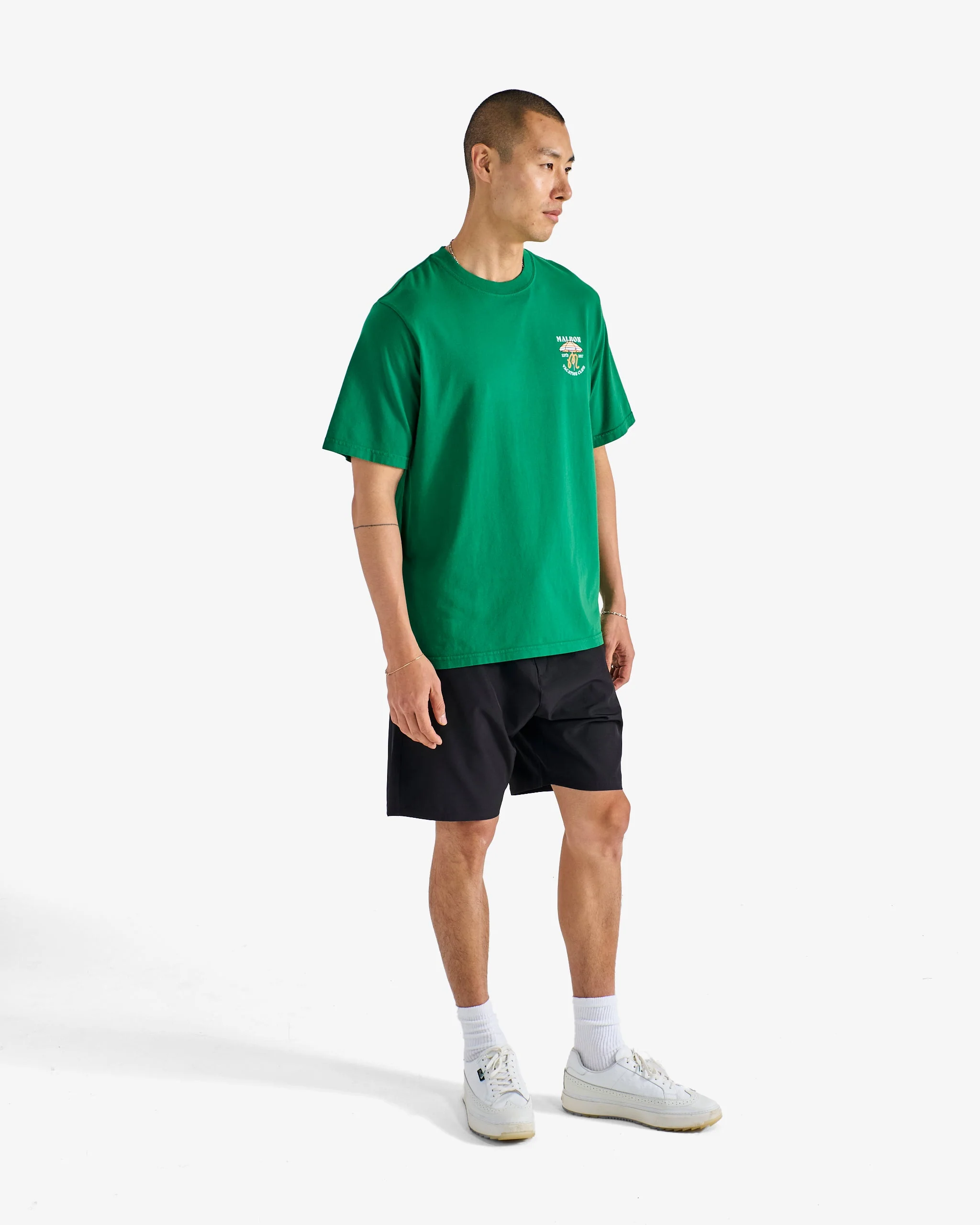 Malbon Vacation Club Tee - Kelly Green - Image 9