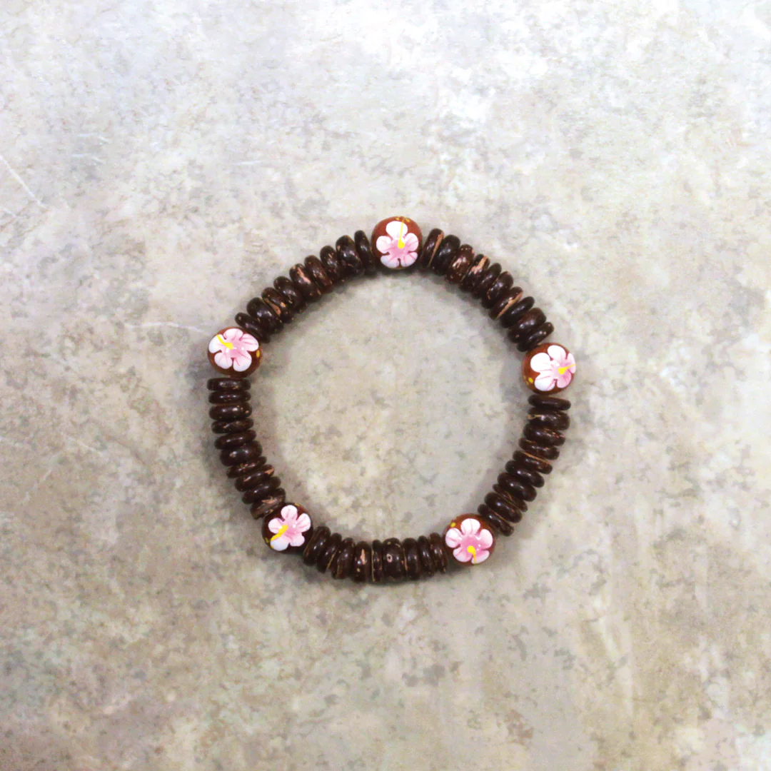 MAUNA KAI Elastic Coco & Wood Bracelet - ASSORTED