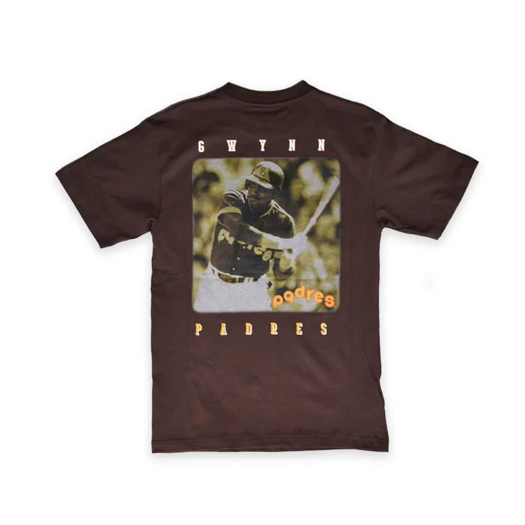 Mitchell & Ness Men's Tony Gwynn Vintage Logo Tee - BROWN