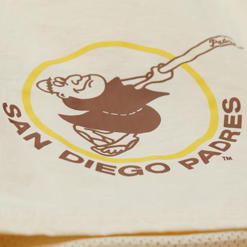 Mitchell & Ness San Diego Padres Team Heritage Woven Shorts - CREAM - Image 3