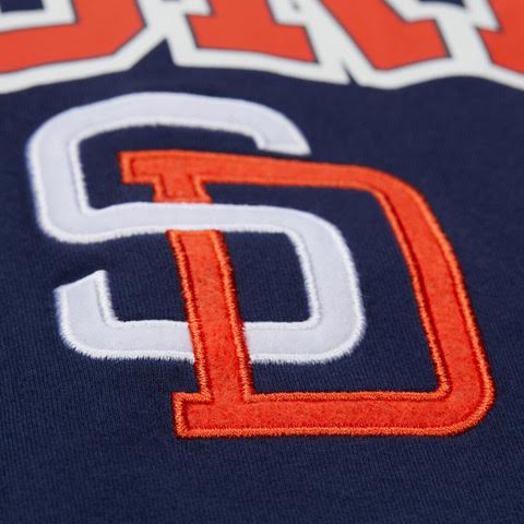 Mitchell & Ness San Diego Padres Throw It Back SS Vintage Tee - NAVY - Image 3
