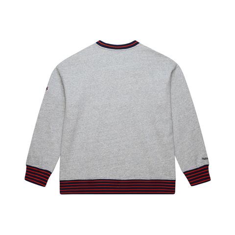 Mitchell & Ness San Diego Padres Throw It Back Vintage Crew - GREY HEATHER - Image 2