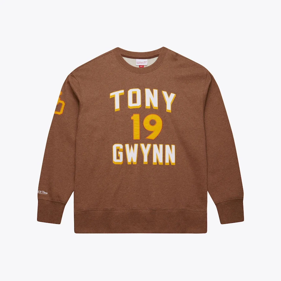 Mitchell & Ness Tony Gwynn Legends Vintage Fleece Sweatshirt - Brown