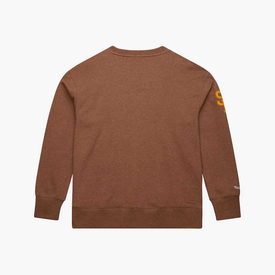 Mitchell & Ness Tony Gwynn Legends Vintage Fleece Sweatshirt - Brown - Image 2