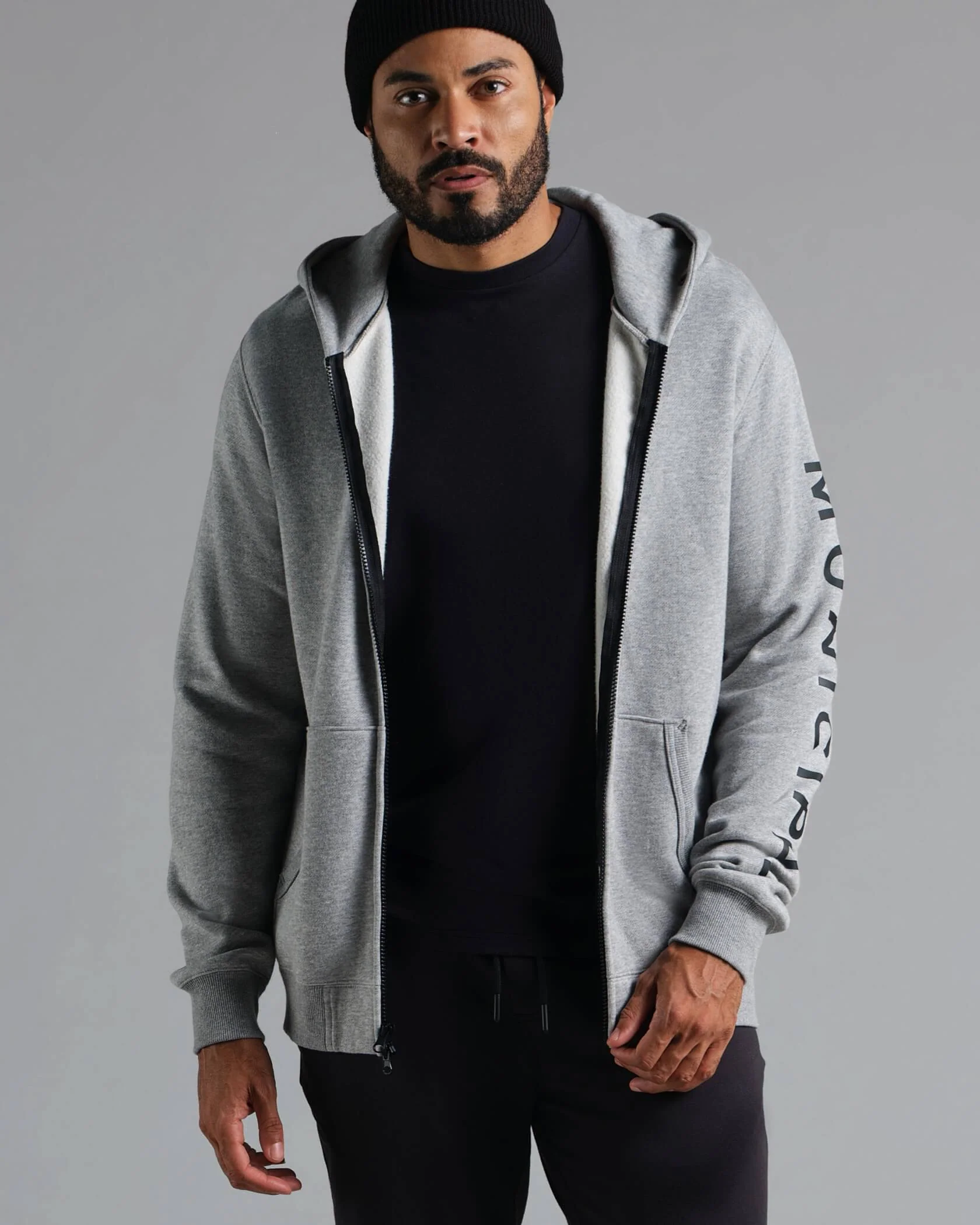 Municipal Gameday Full Zip Hoodie - ATHLETIC GRAY HEATHER