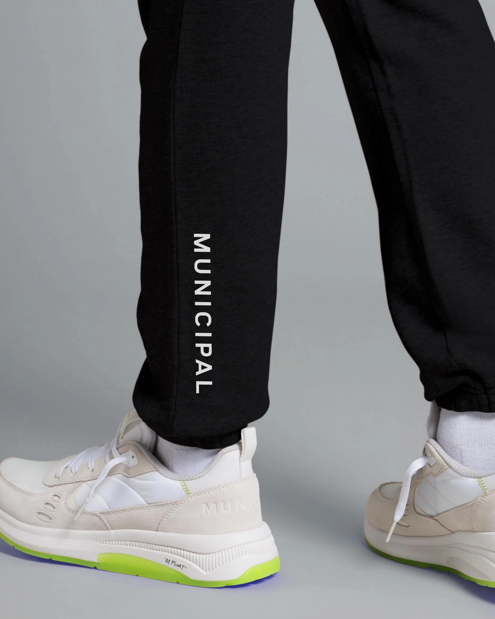 Municipal Gameday Sweatpants - BLACK HEATHER/WHITE - Image 2