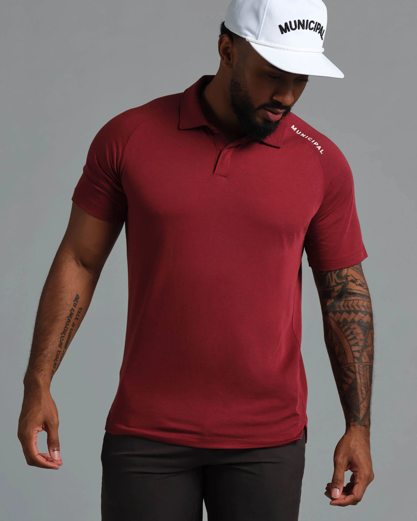 Municipal Sport Tech Polo - CARDINAL