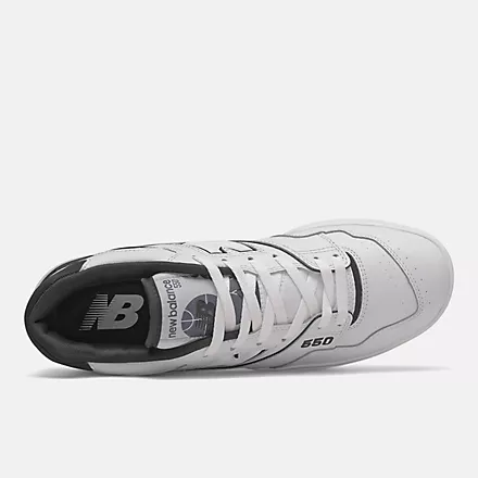 New Balance Women's BB550 - WHITE/BLACK - Image 2