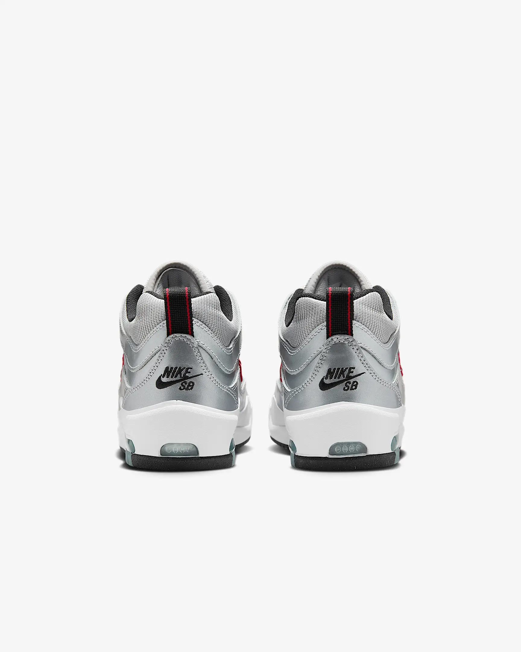 Nike Air Max Ishod Premium - METALLIC SILVER/VARSITY RED - Image 3