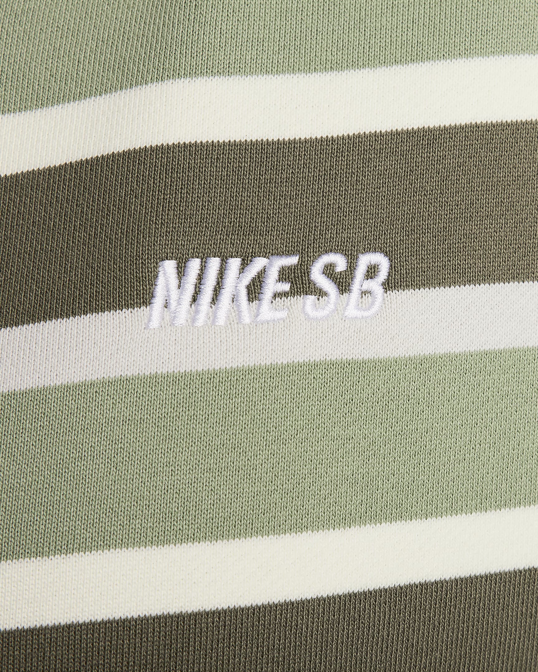 Nike Full-Zip Fleece Skate Hoodie  - Coconut Milk/Oil Green/White - Image 3