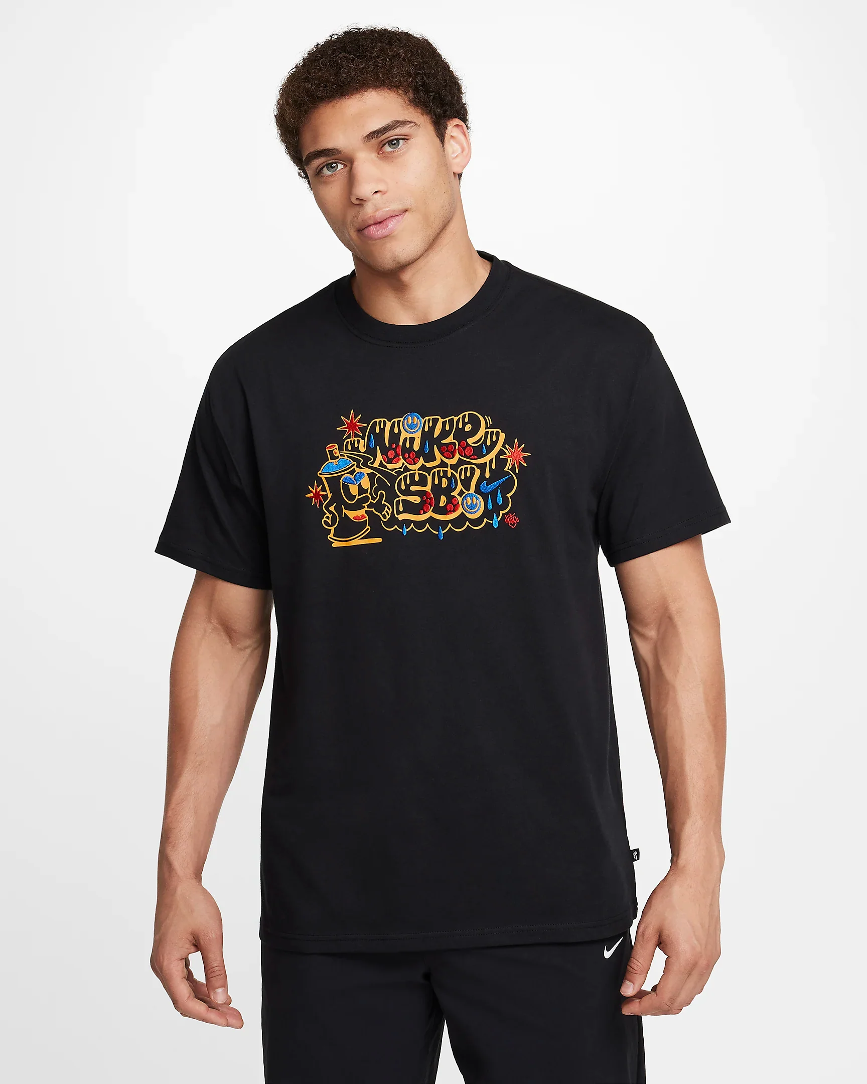 Nike Max90 Spray Can Skate T-Shirt - BLACK
