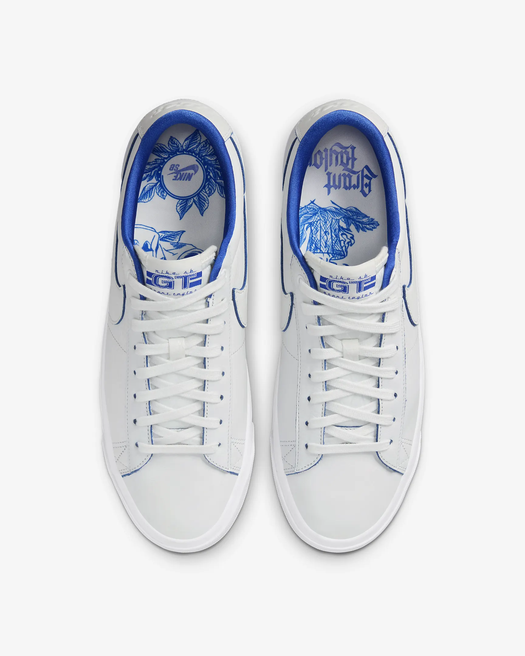 Nike SB Blazer Low Pro GT Premium - SUMMIT WHITE/GAME ROYAL - Image 2