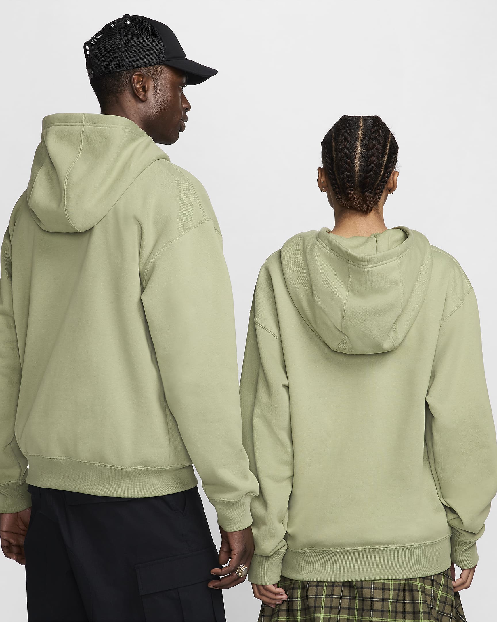 Nike SB Fleece Pullover Skate Hoodie - MEDIUM OLIVE - Image 2