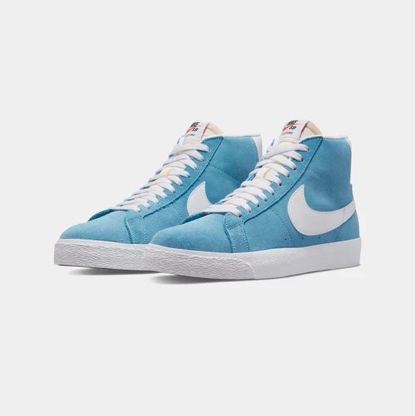 NIKE SB ZOOM BLAZER MID - CERULEAN/WHITE - Image 2